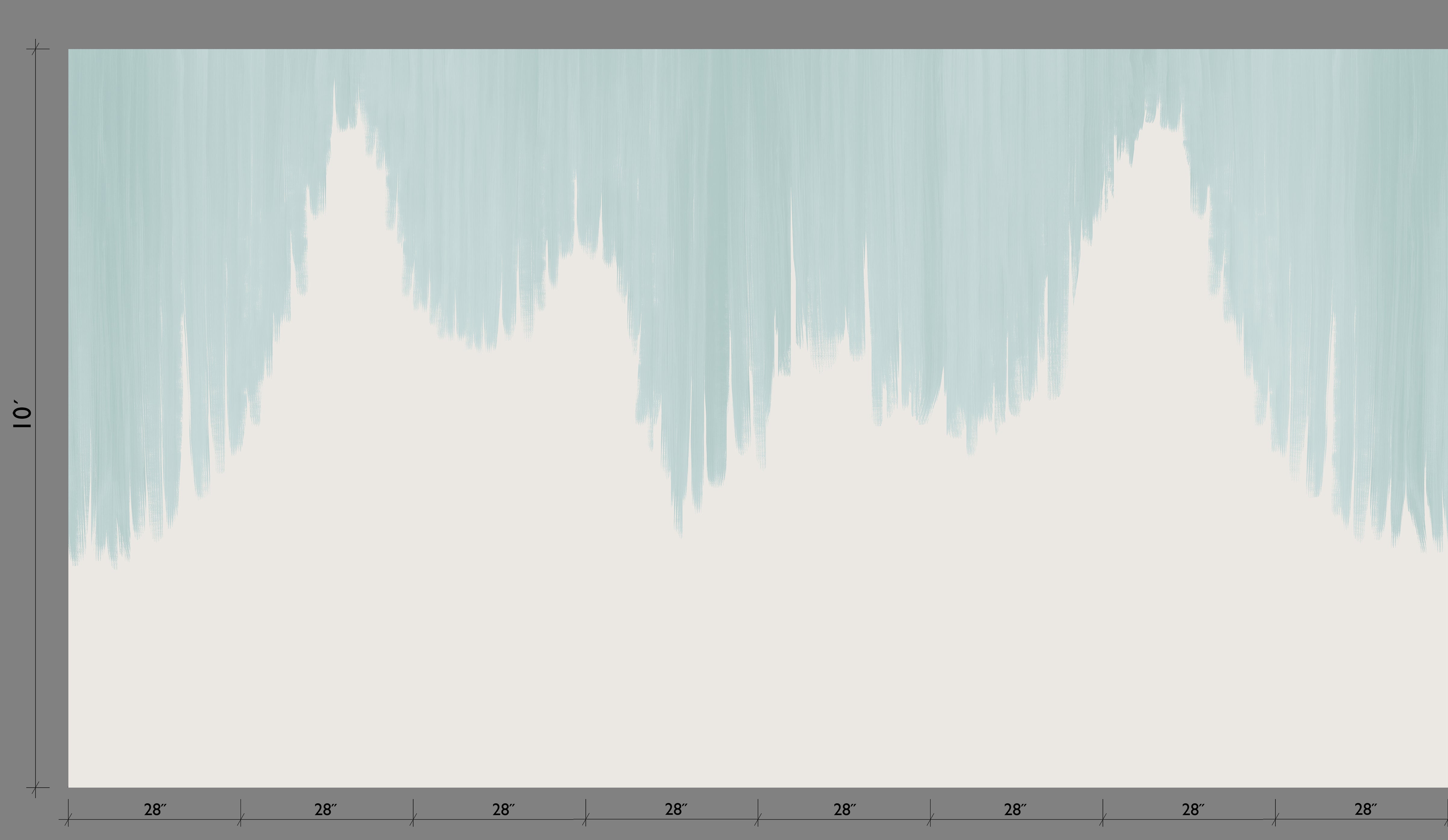 Wavelength© Mural Wallpaper in Aqua