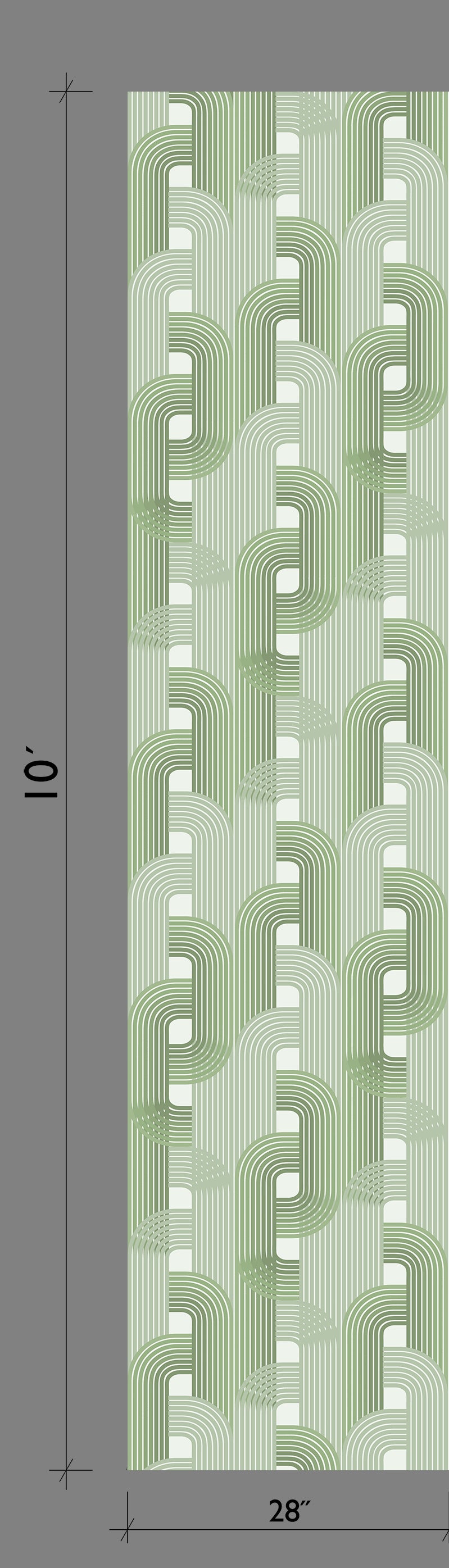 Raceway© Wallpaper in Avocado