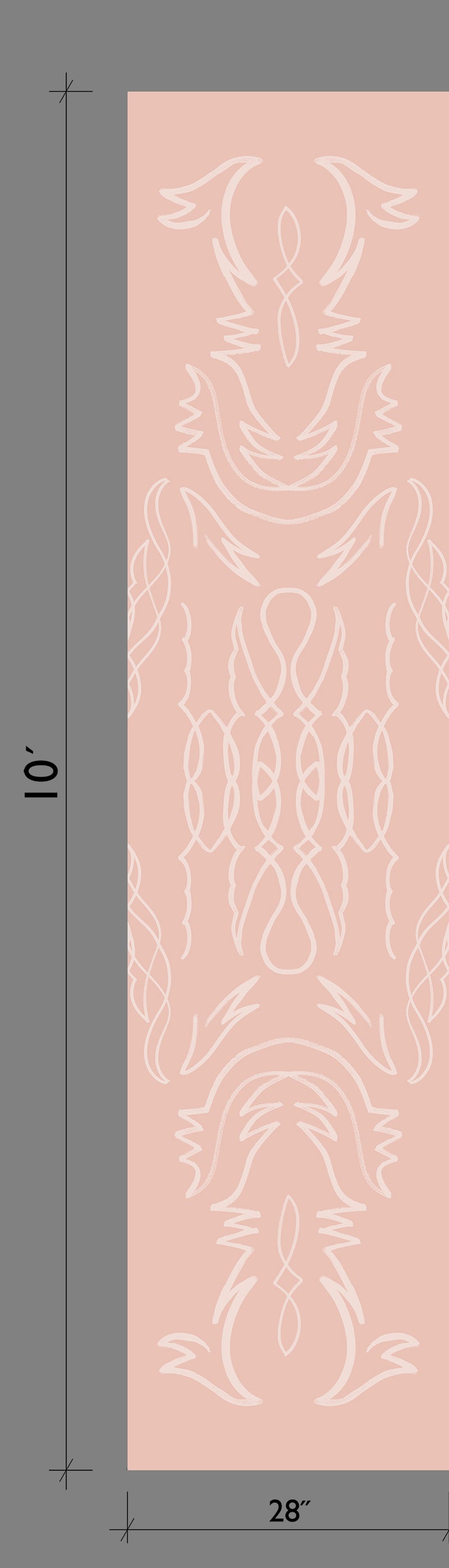 Side Saddle© Wallpaper in Azalea