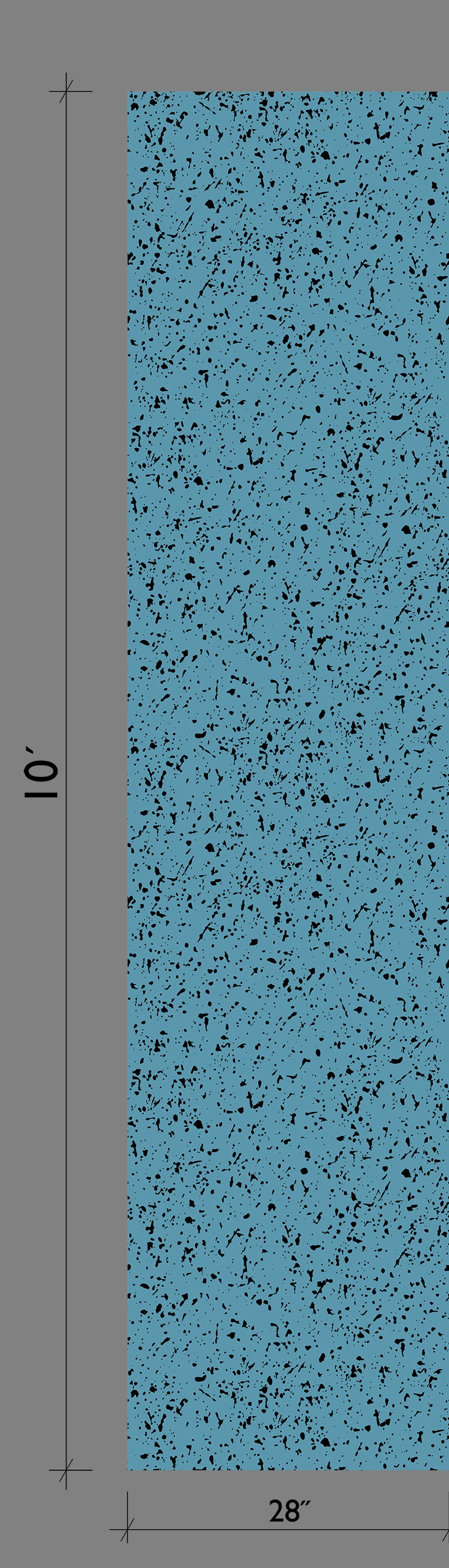 Memphis© Wallpaper in Aqua Net + Black