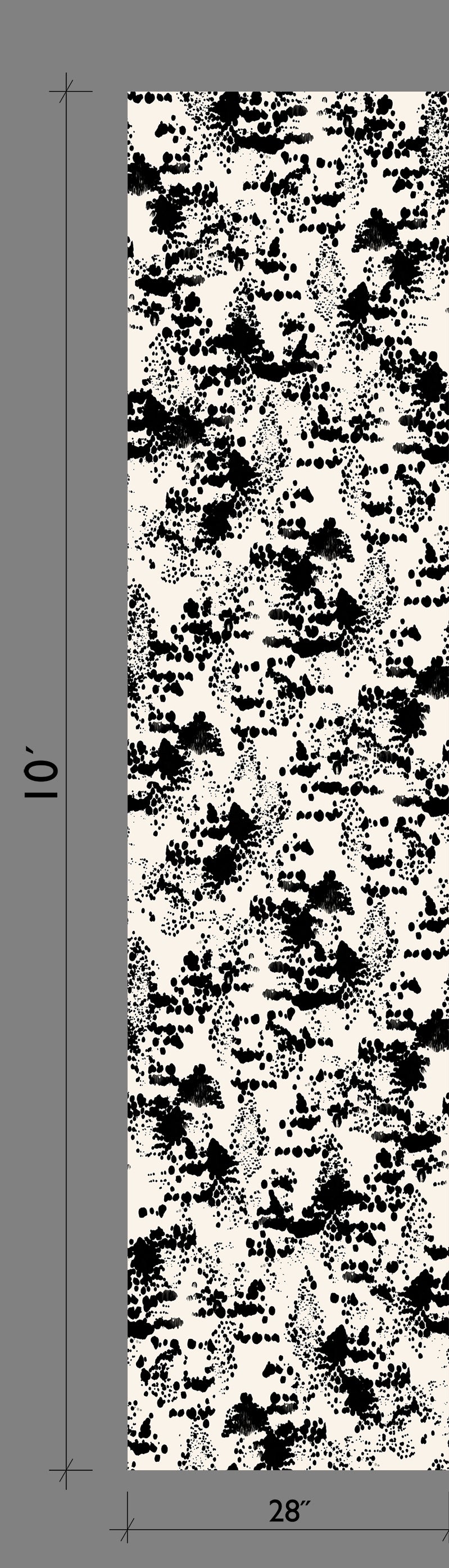 Snakeskin© Wallpaper in Black + Cremé