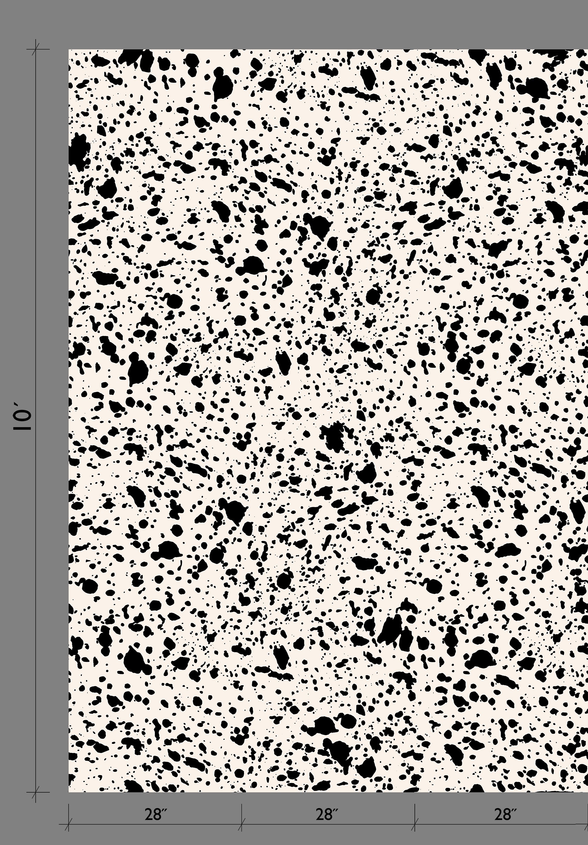 Appaloosa© Mural Wallpaper in Black + Cremé