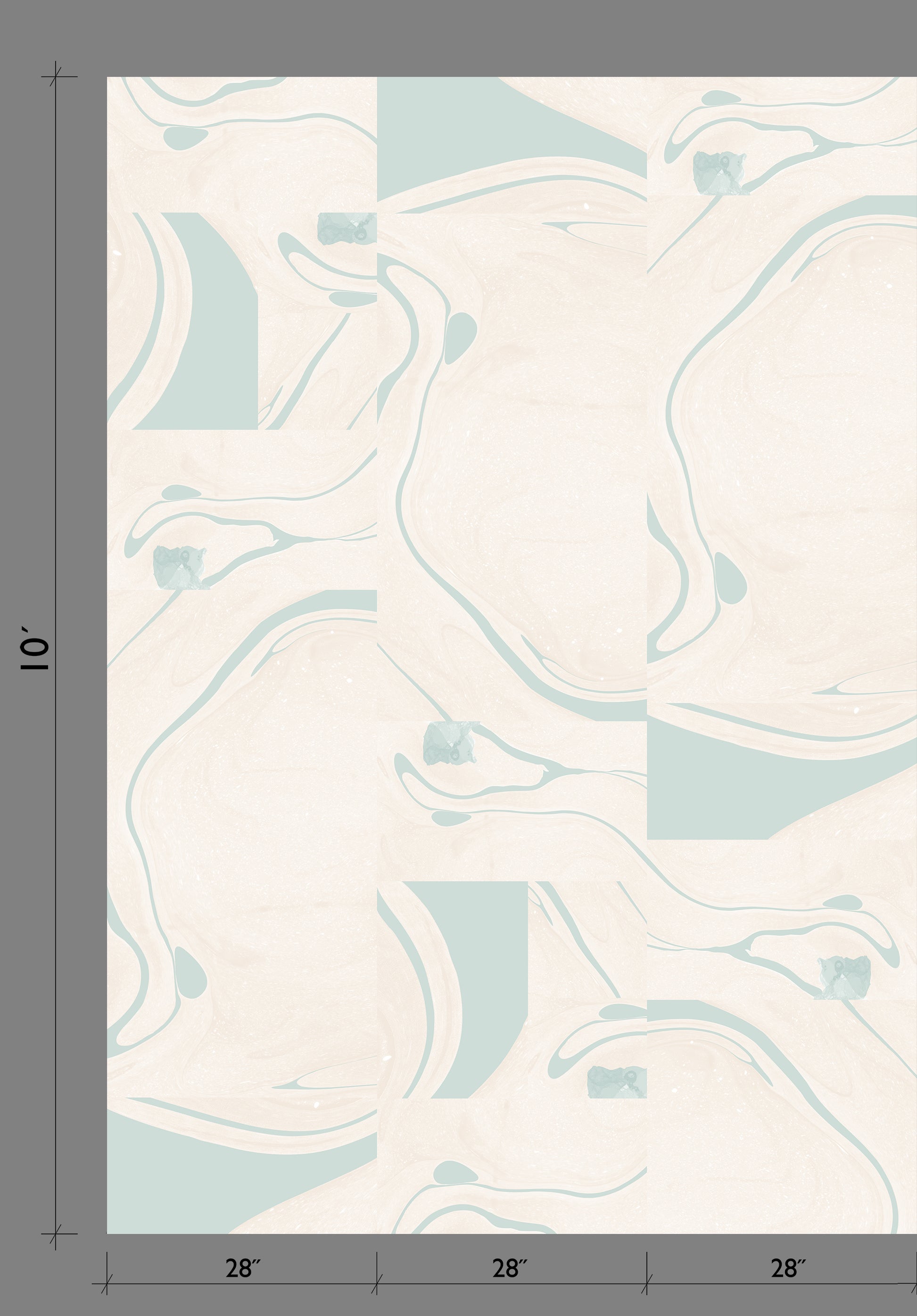 Magma© Wallpaper in Bleu