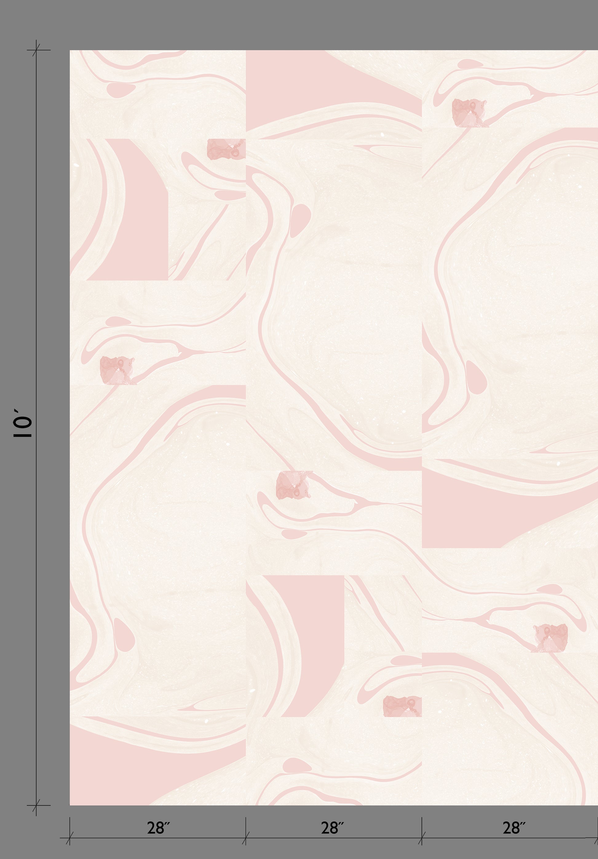 Magma© Wallpaper in Blush