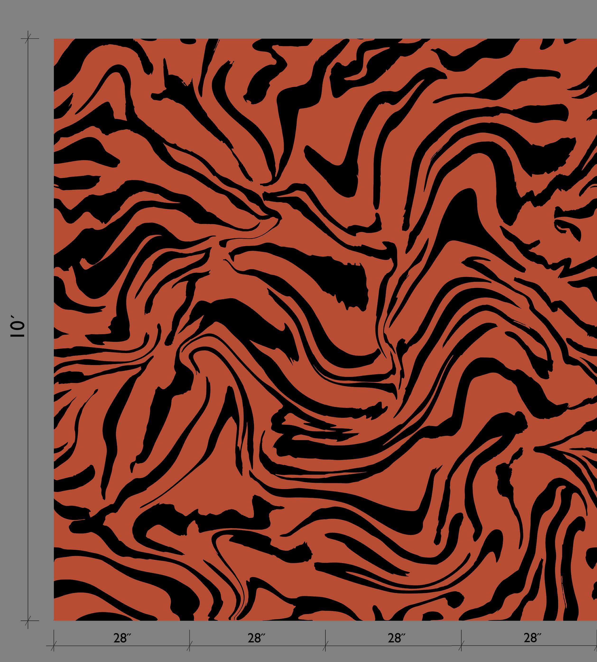 Primal© Mural Wallpaper in Brick + Black