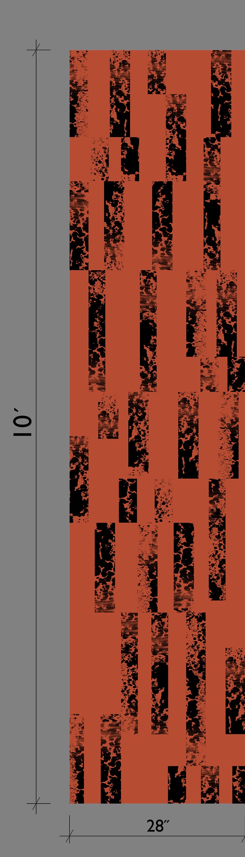 Corral© Wallpaper in Brick + Black