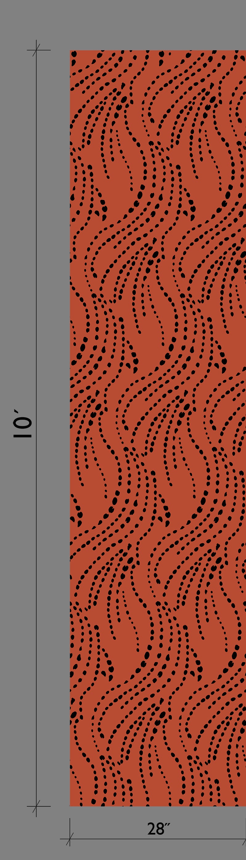 Branding Iron© Wallpaper in Brick + Black