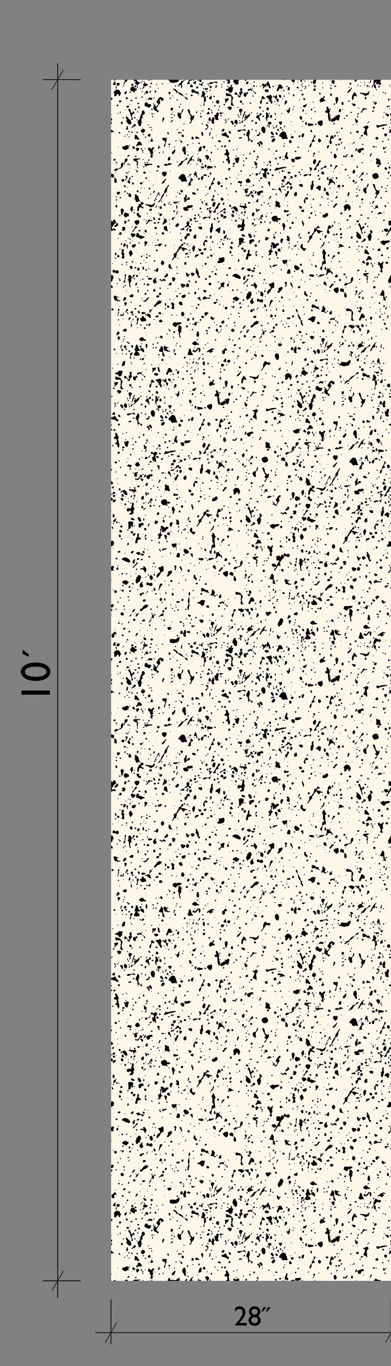 Memphis© Wallpaper in Black + Cremé