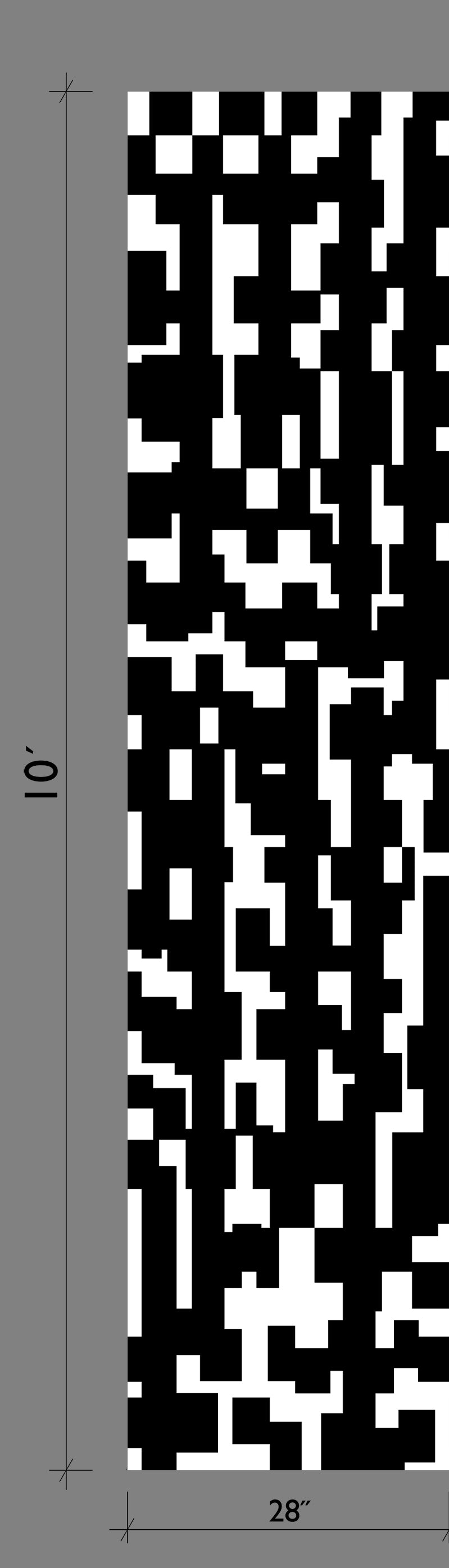 Mainframe© Wallpaper in Black + White