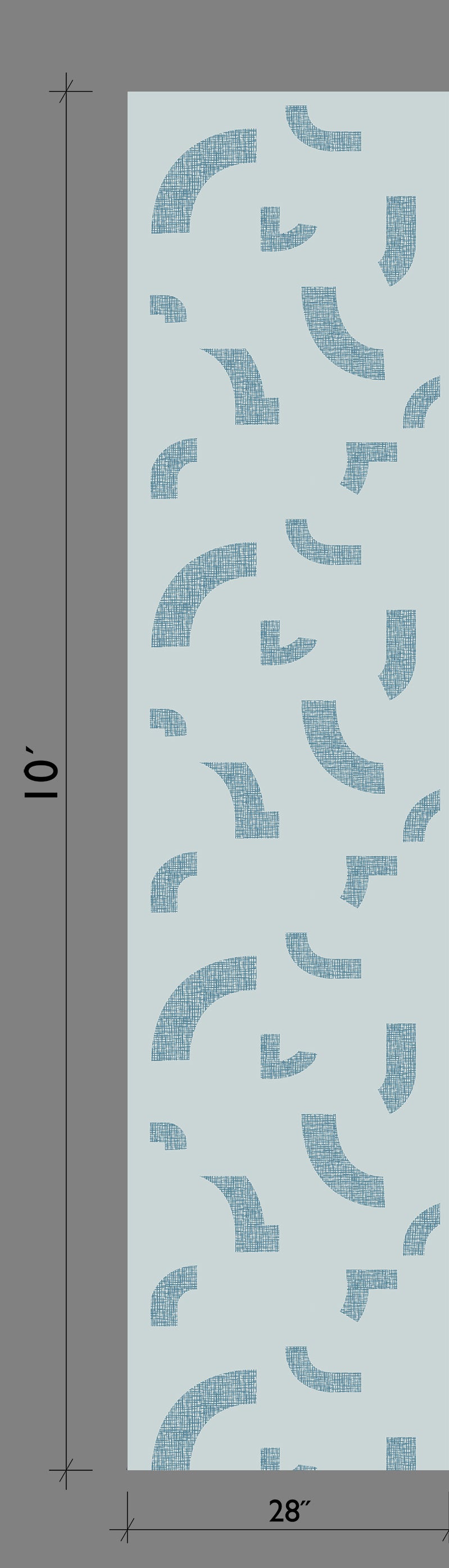 Crosshatch© Wallpaper in Blue