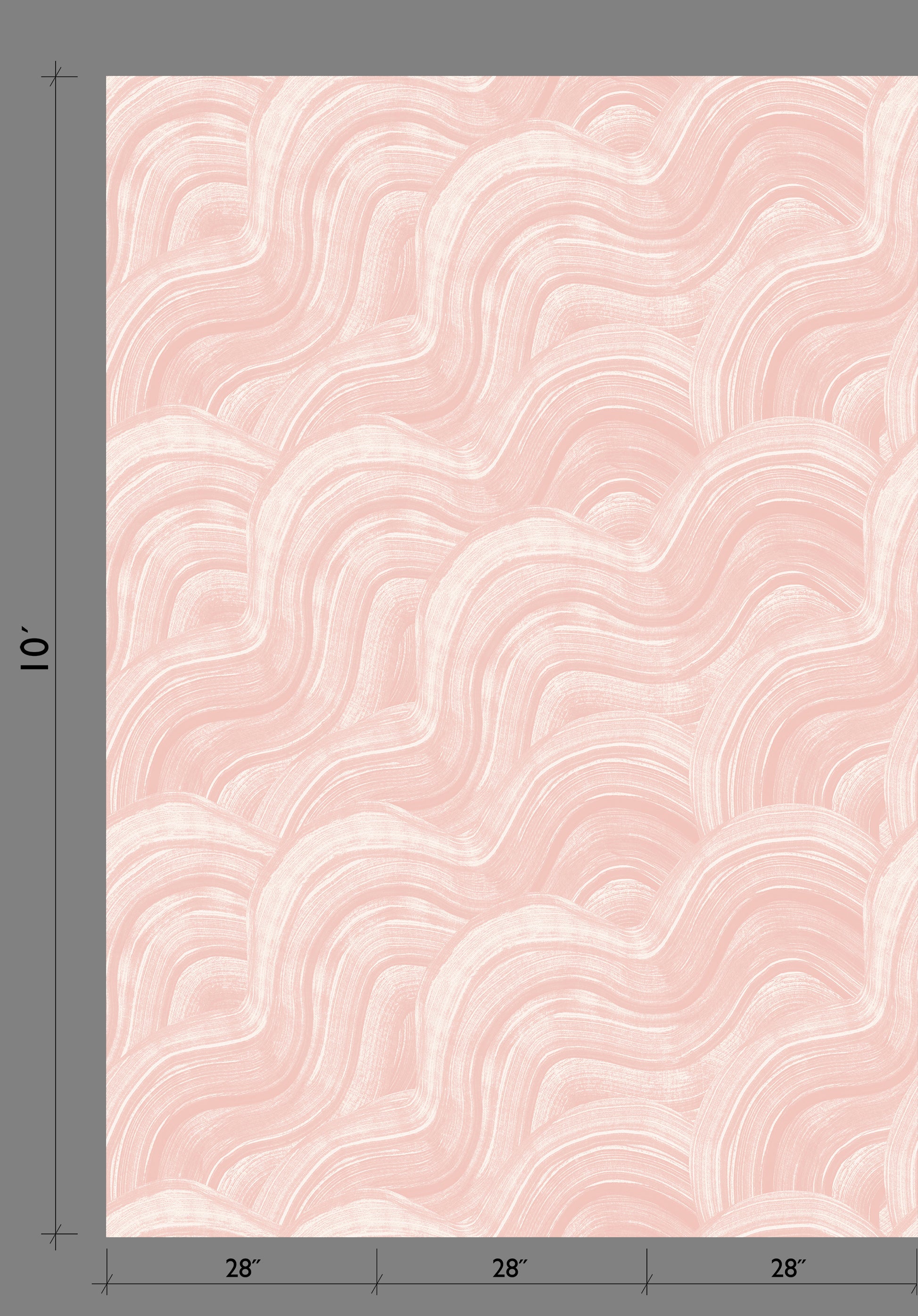 Sediment #2© Wallpaper in Blush