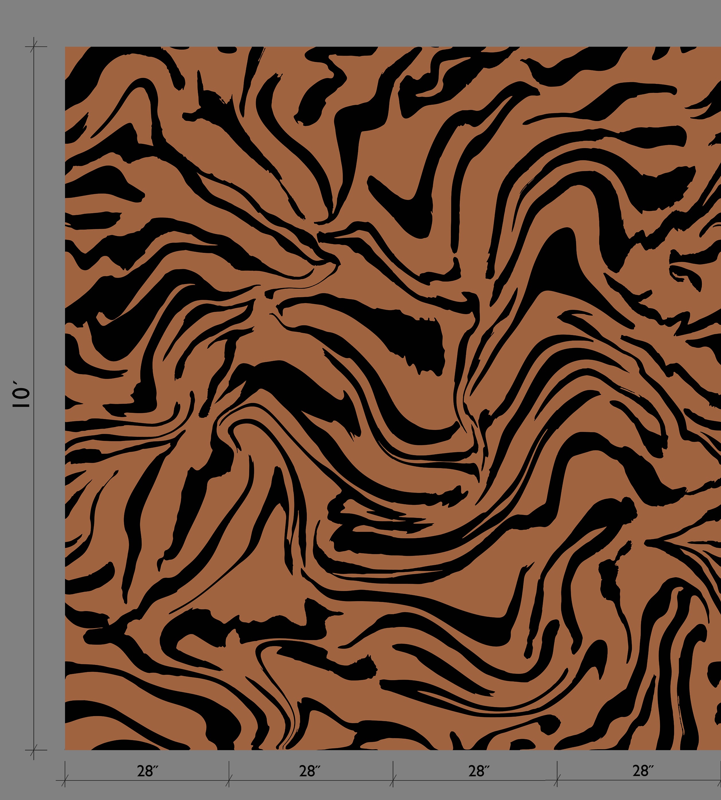 Primal© Mural Wallpaper in Chestnut