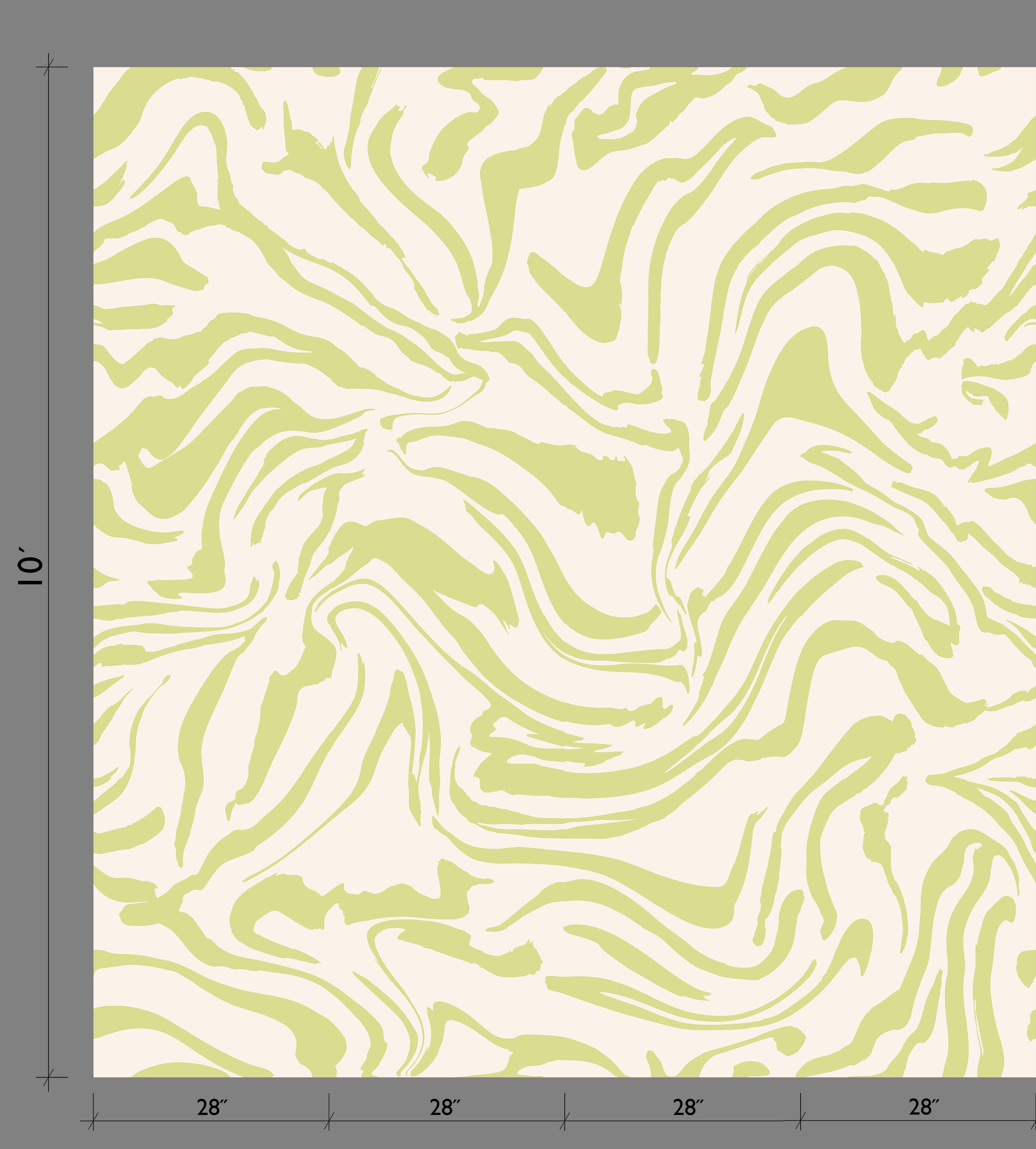 Primal© Mural Wallpaper in Clover