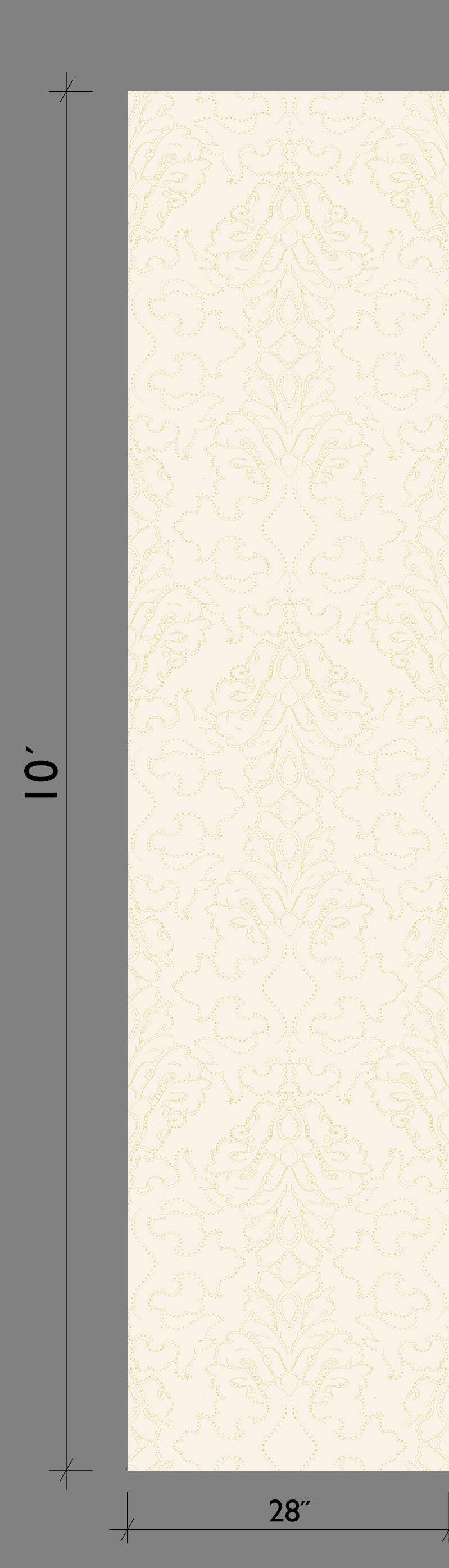 Western Damask© Wallpaper in Clover