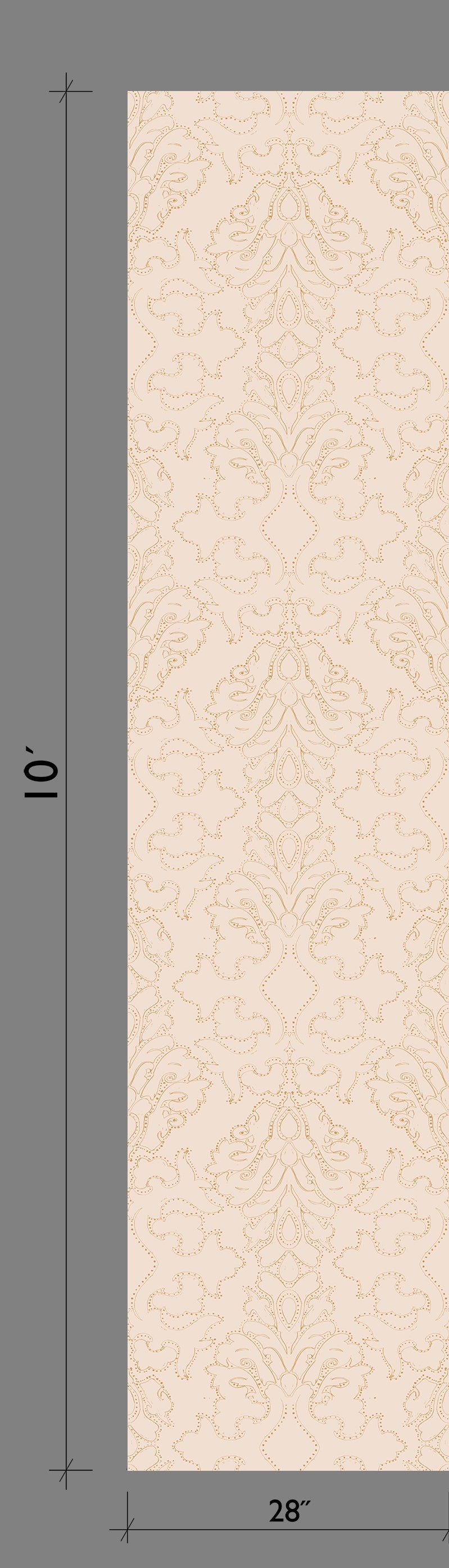 Western Damask© Wallpaper in Cob