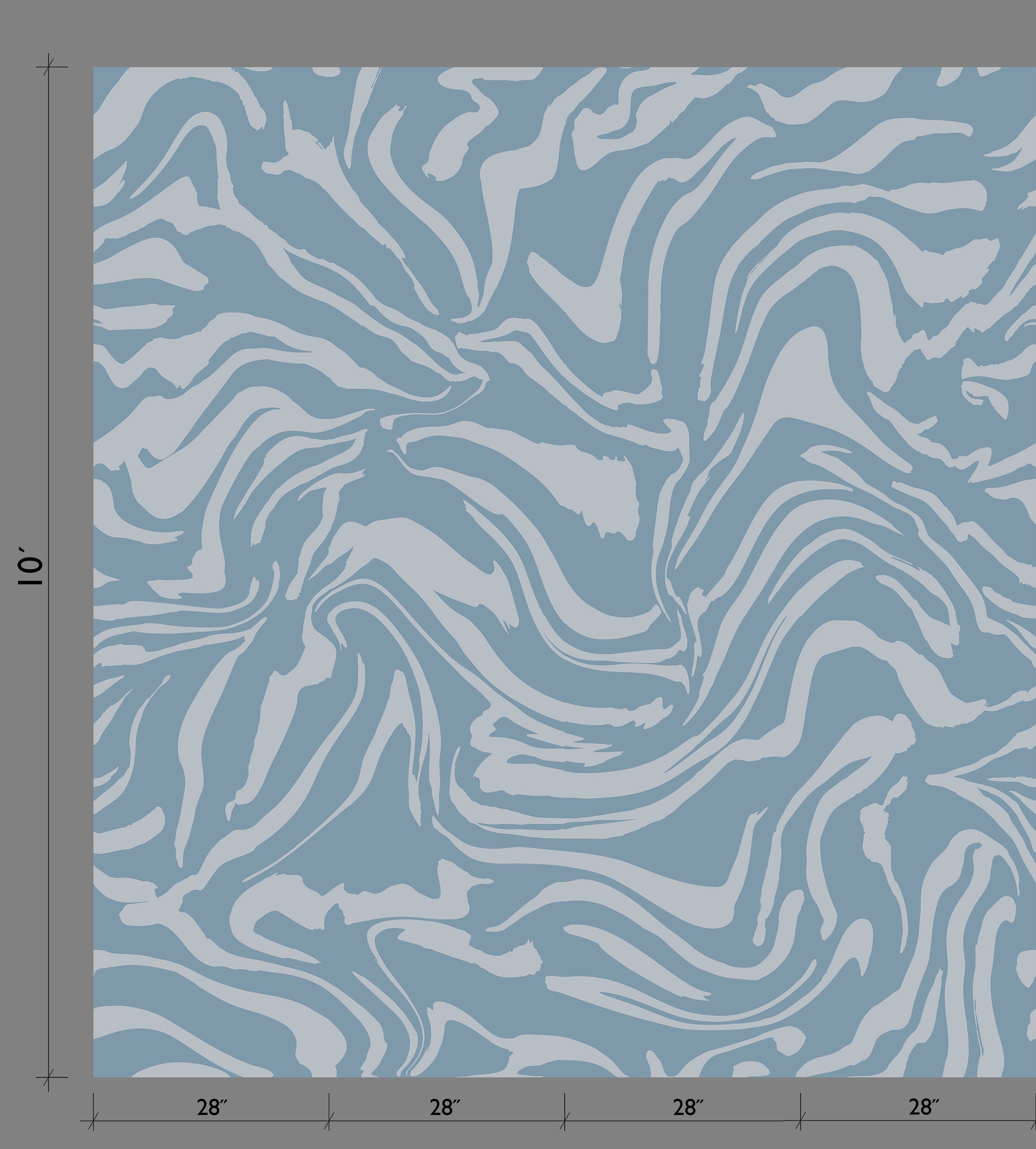 Primal© Mural Wallpaper in Cornflower