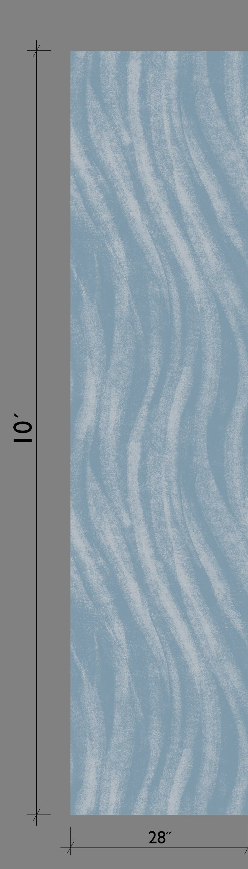 Western Trail© Wallpaper in Cornflower