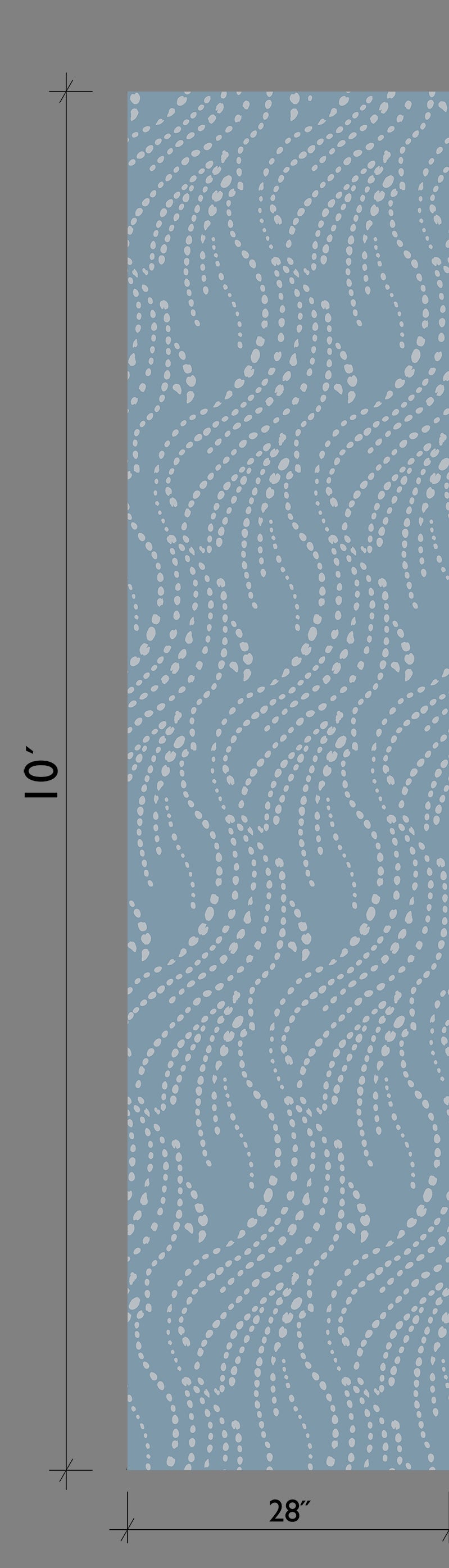 Branding Iron© Wallpaper in Cornflower