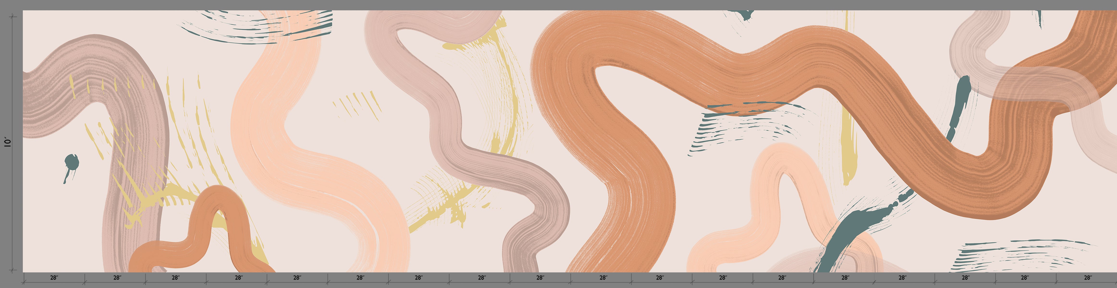 Untamed© Mural Wallpaper in Calypso