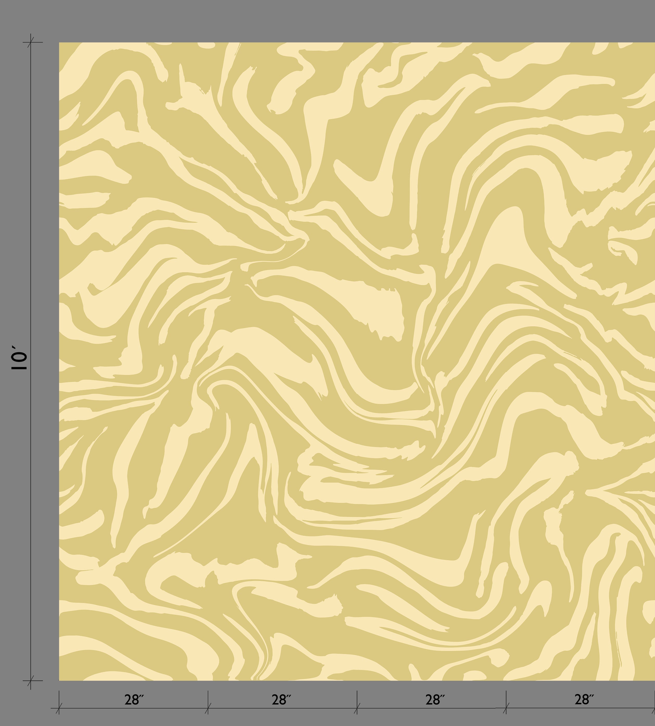 Primal© Mural Wallpaper in Daffodil