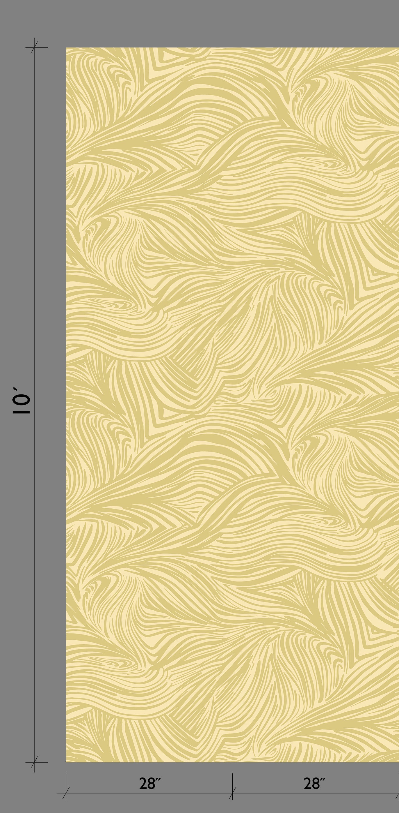 Hay Bale© Wallpaper in Daffodil