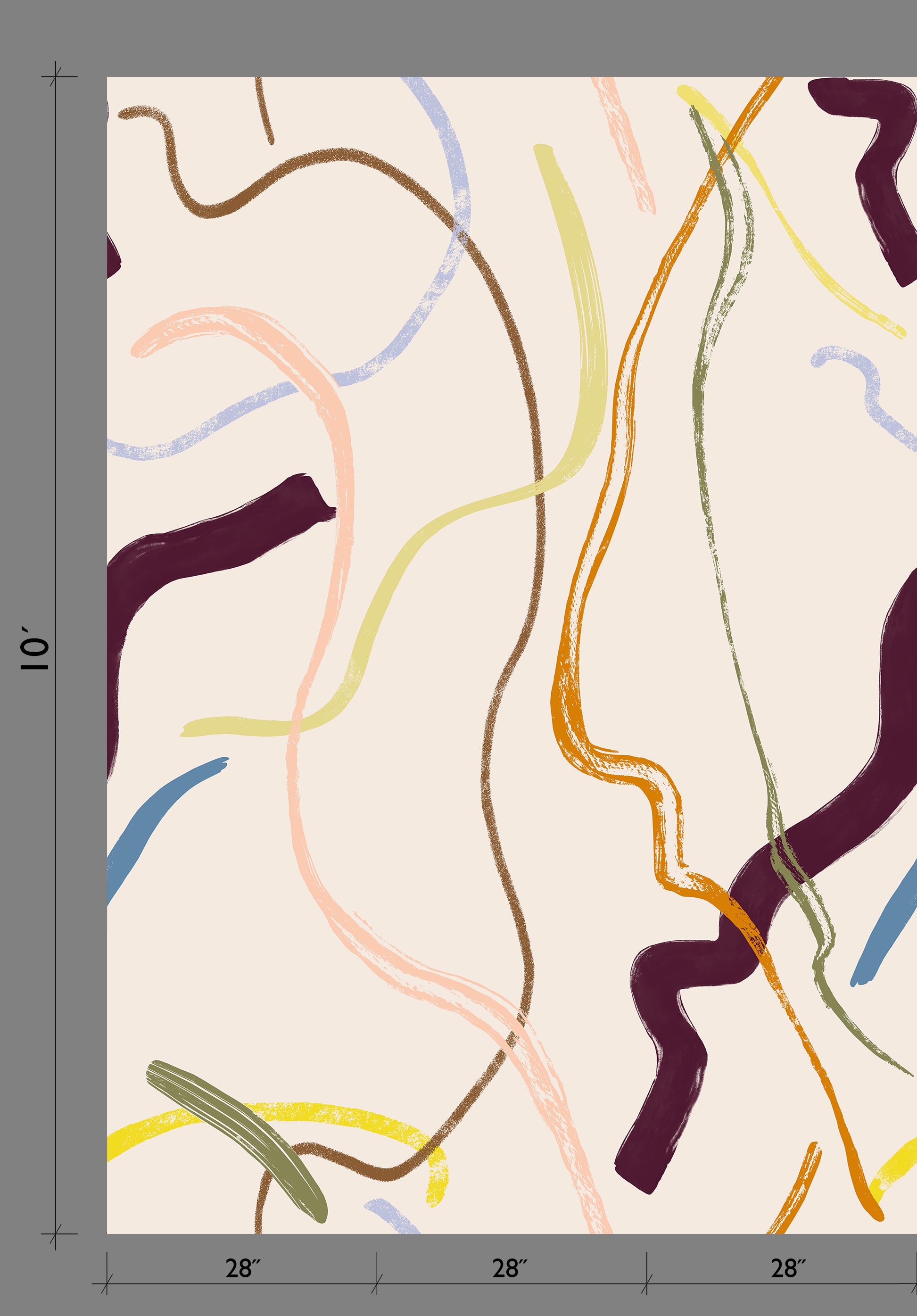 Terrain© Mural Wallpaper in Doodle