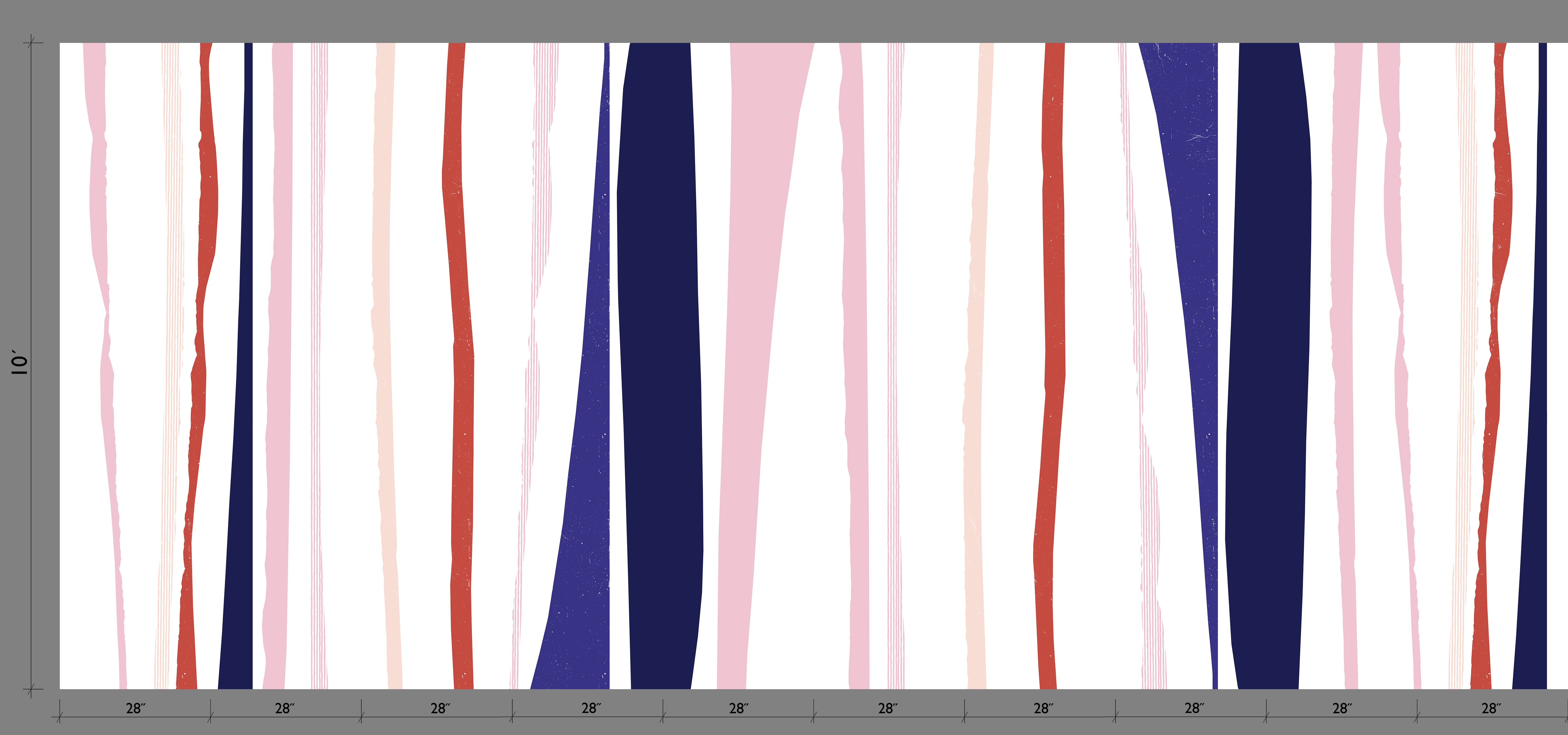 Longitude© Mural Wallpaper in Elderflower