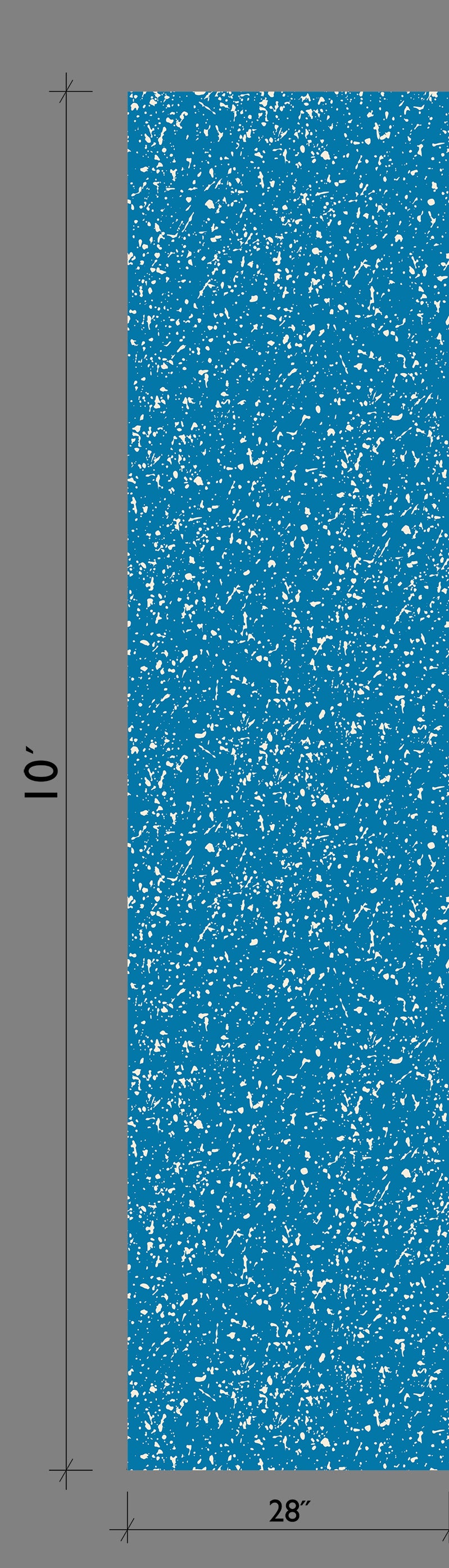 Memphis© Wallpaper in Electric Blue + Cremé