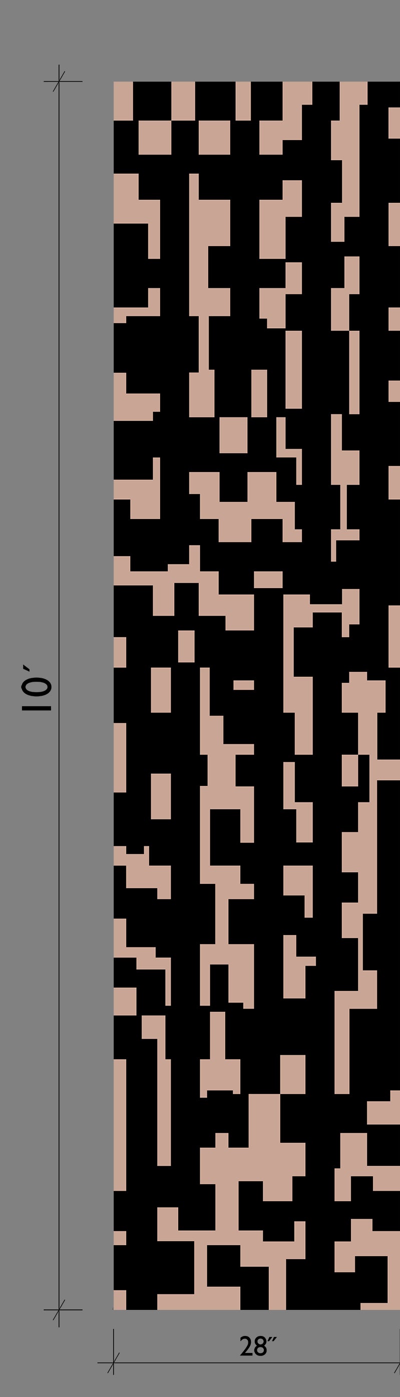 Mainframe© Wallpaper in Ferris + Black