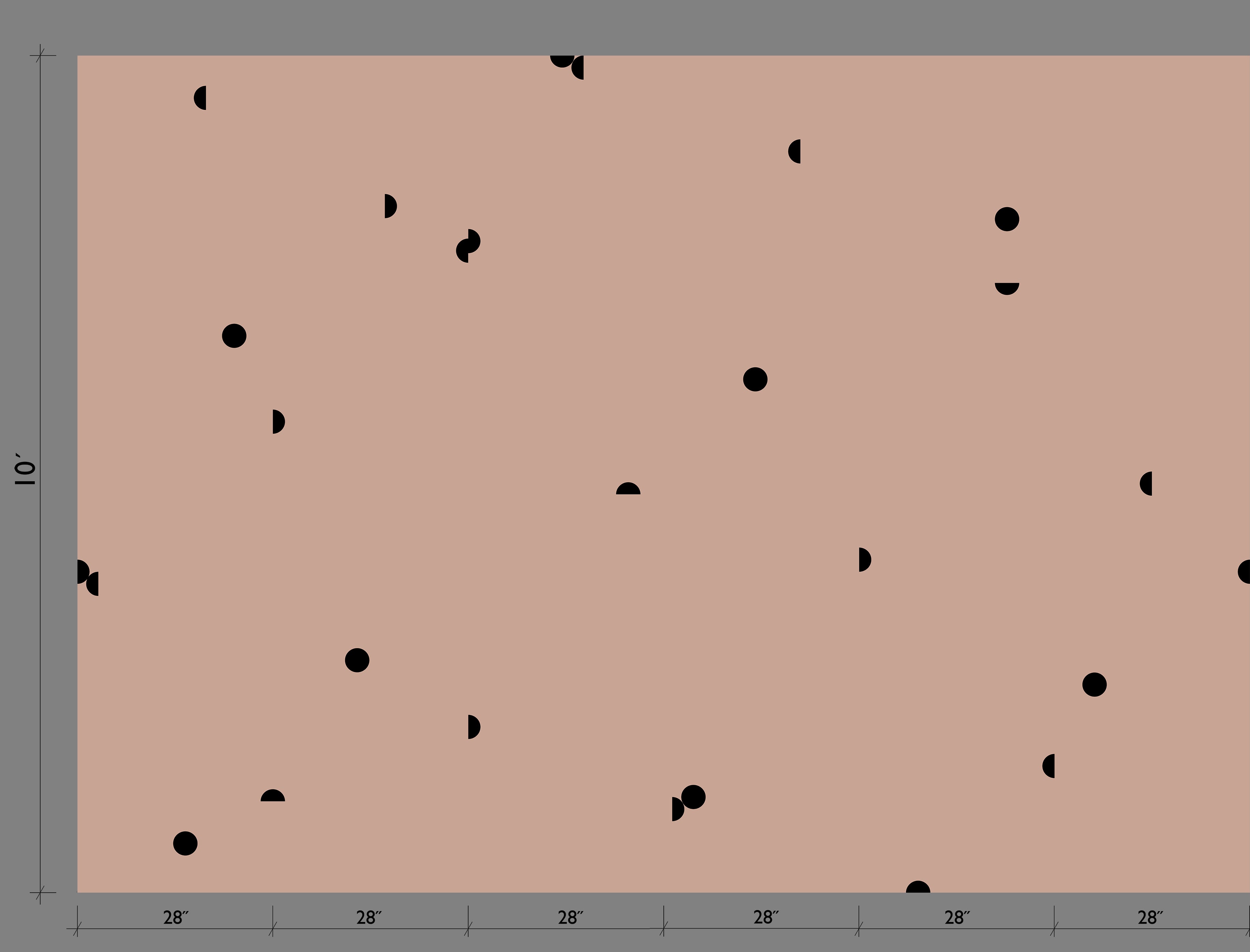 Mezzaluna© Wallpaper in Ferris + Black