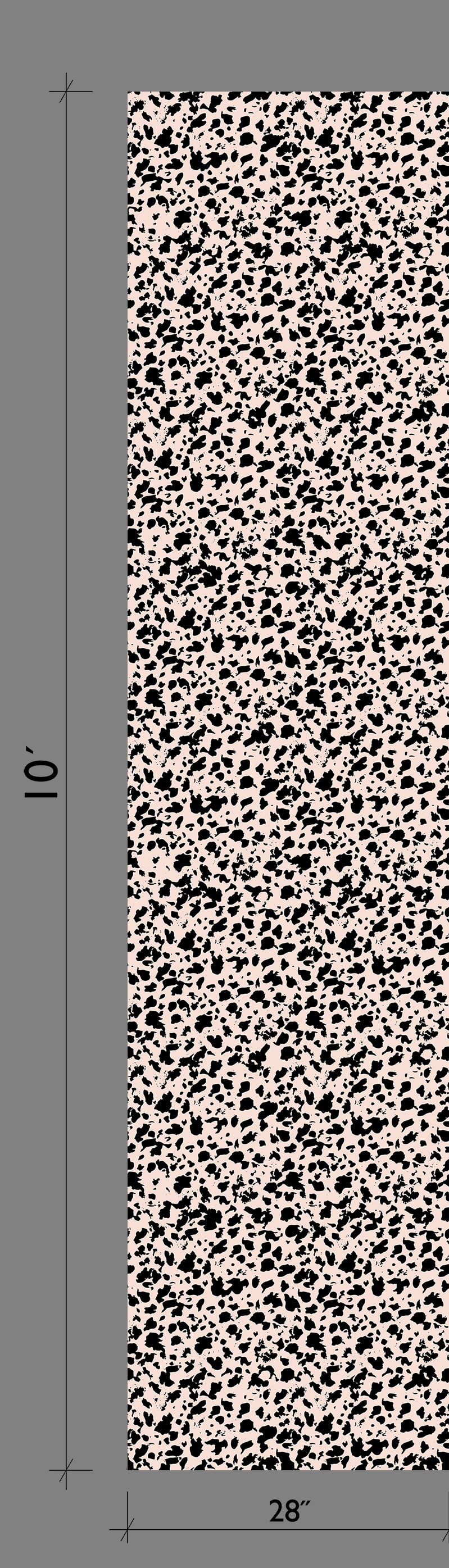 Milano© Wallpaper in Flamingo + Black