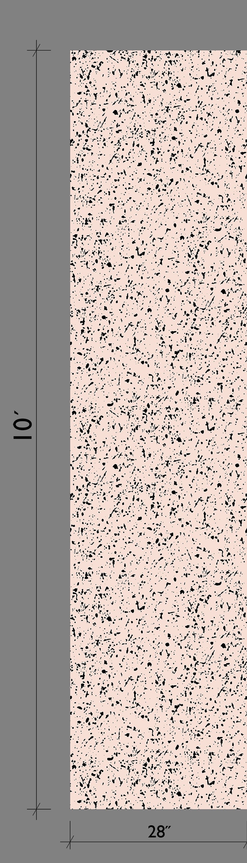 Memphis© Wallpaper in Flamingo + Black