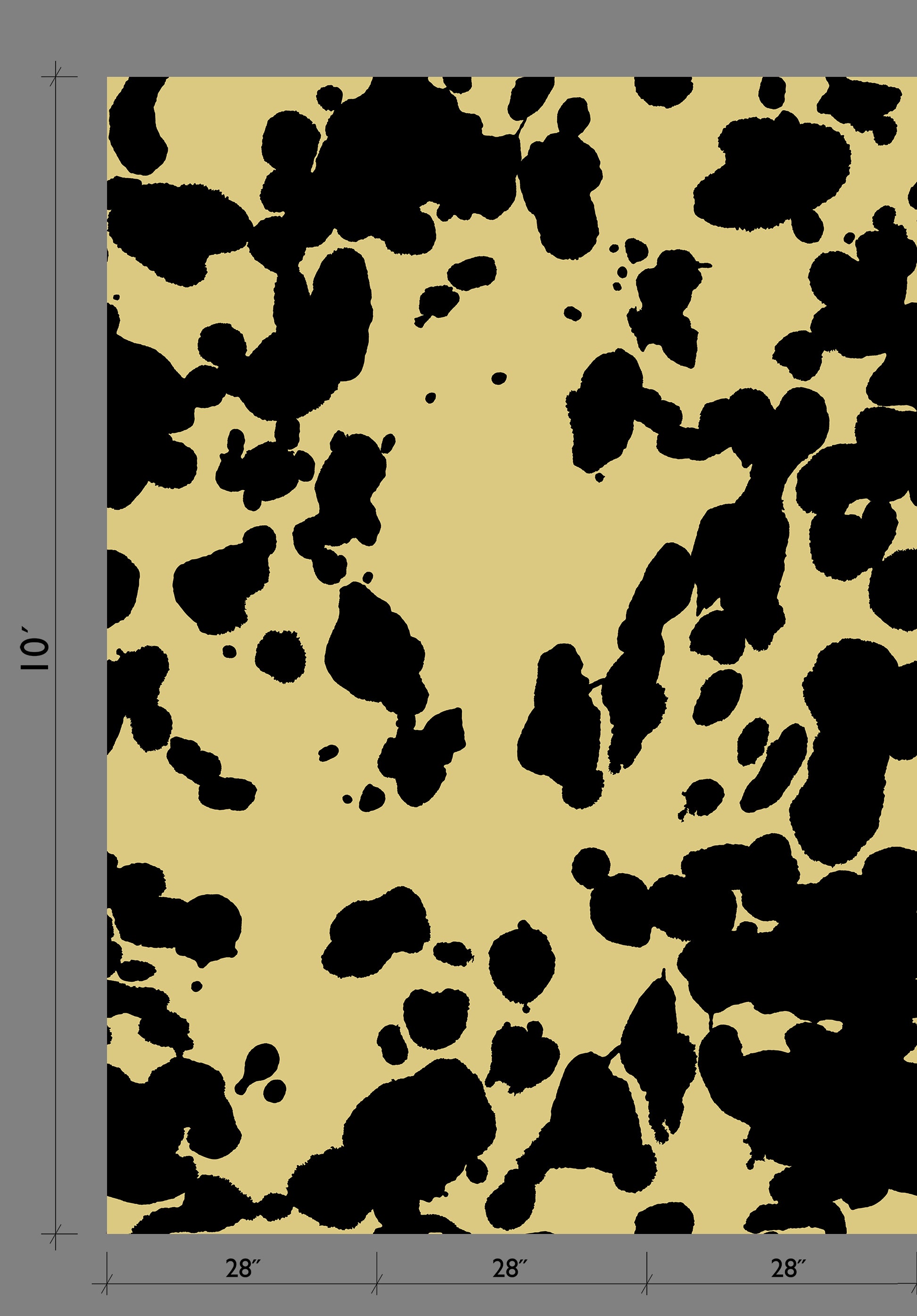 Bovine© Wallpaper in Gold Rush