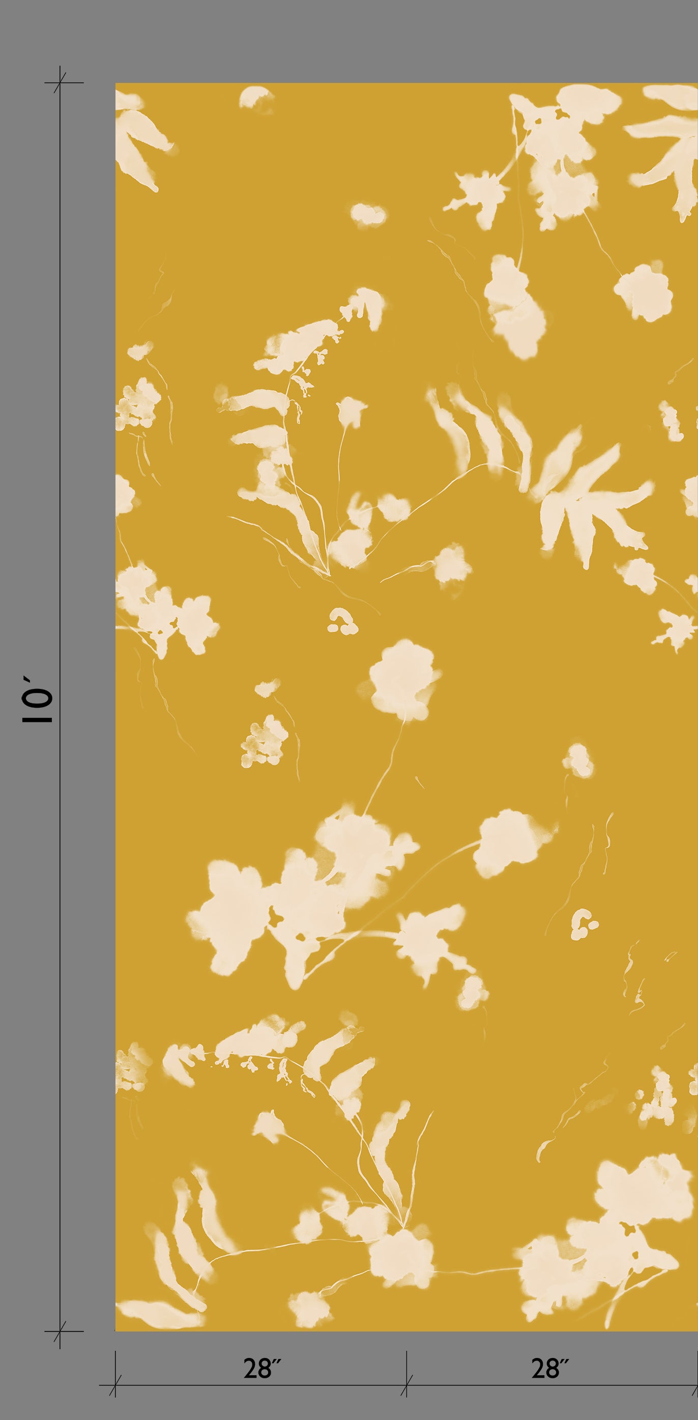 Greenhouse© Wallpaper in Mustard