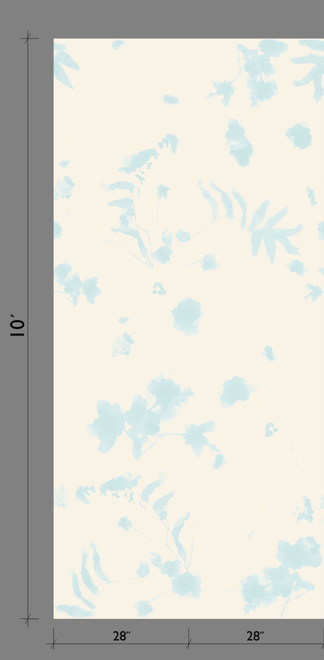 Greenhouse© Wallpaper in Pastel Blue