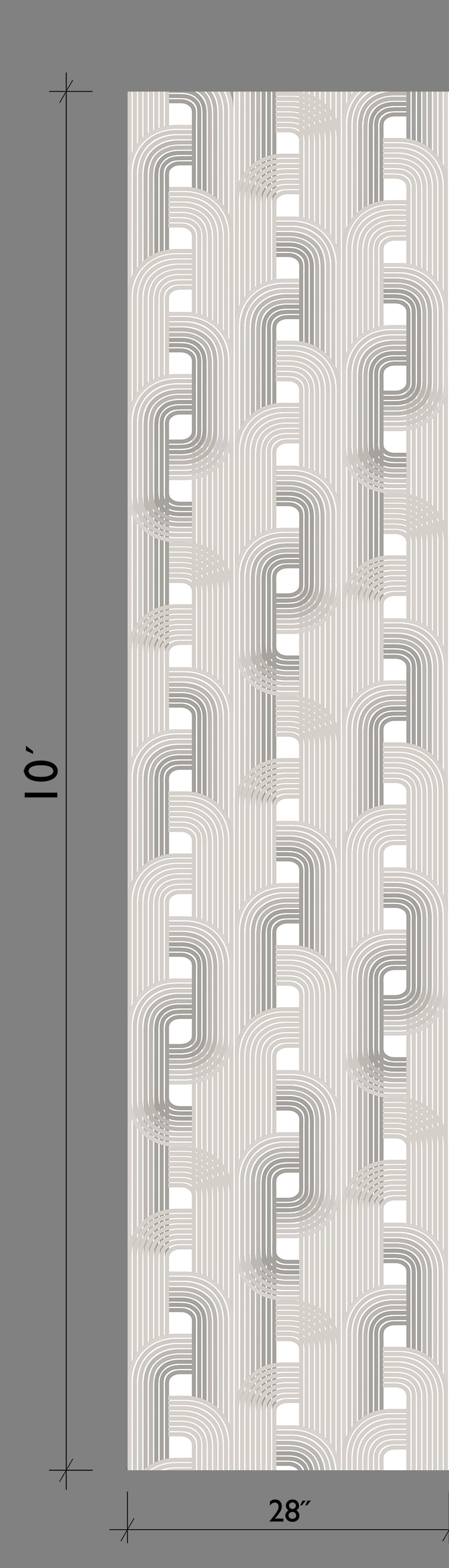 Raceway© Wallpaper in Grey