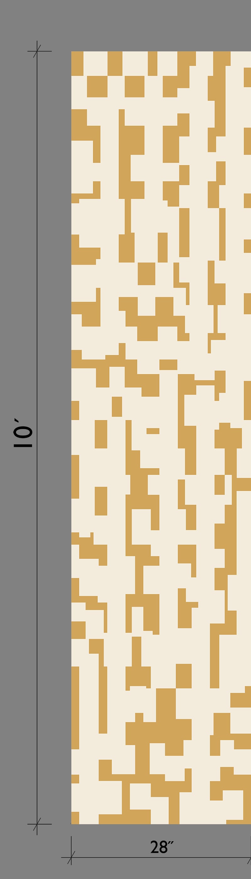 Mainframe© Wallpaper in Golden Girl + Cremé