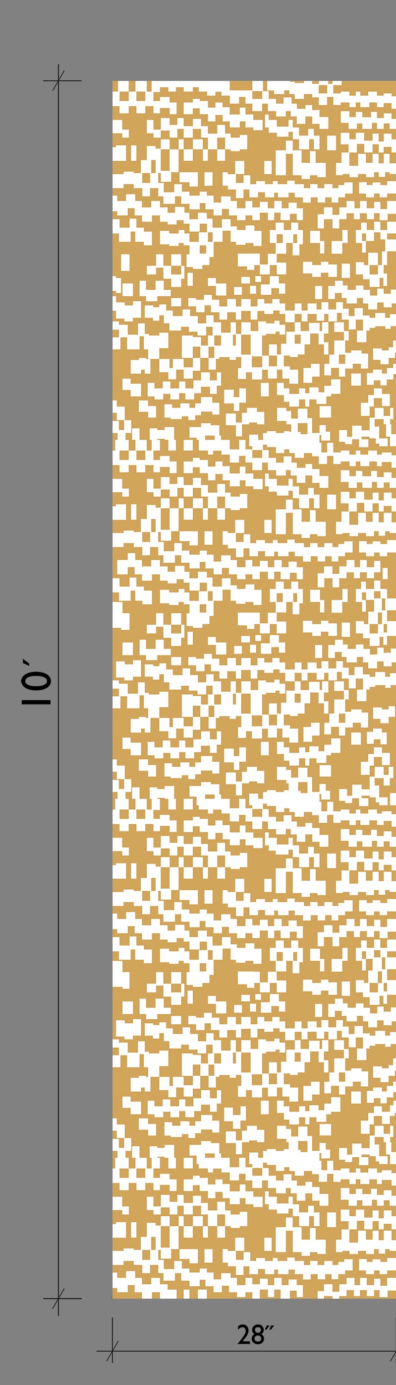 Pixel© Wallpaper in Golden Girl + Cremé