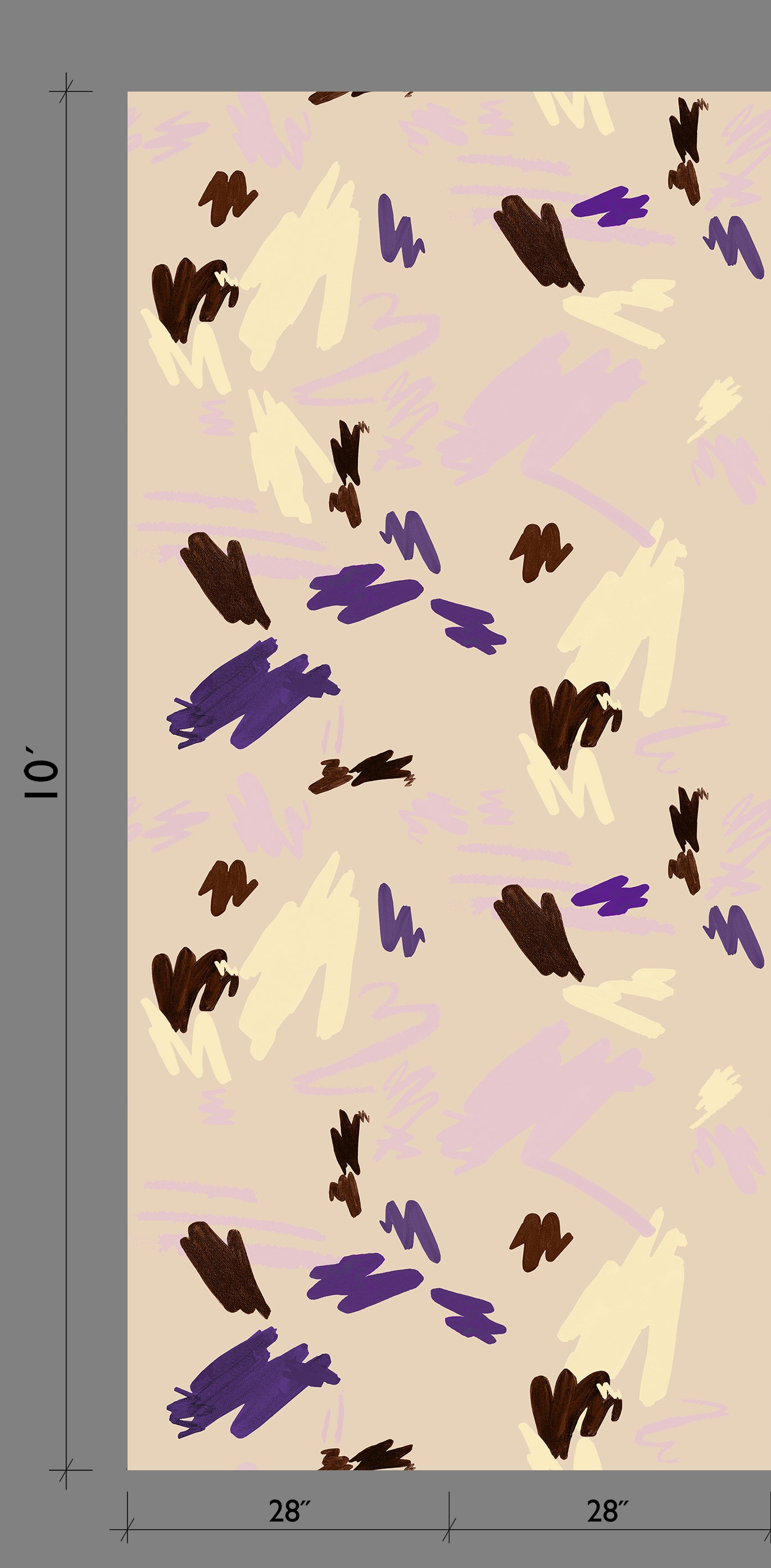 Hieroglyphics© Wallpaper in Cremé