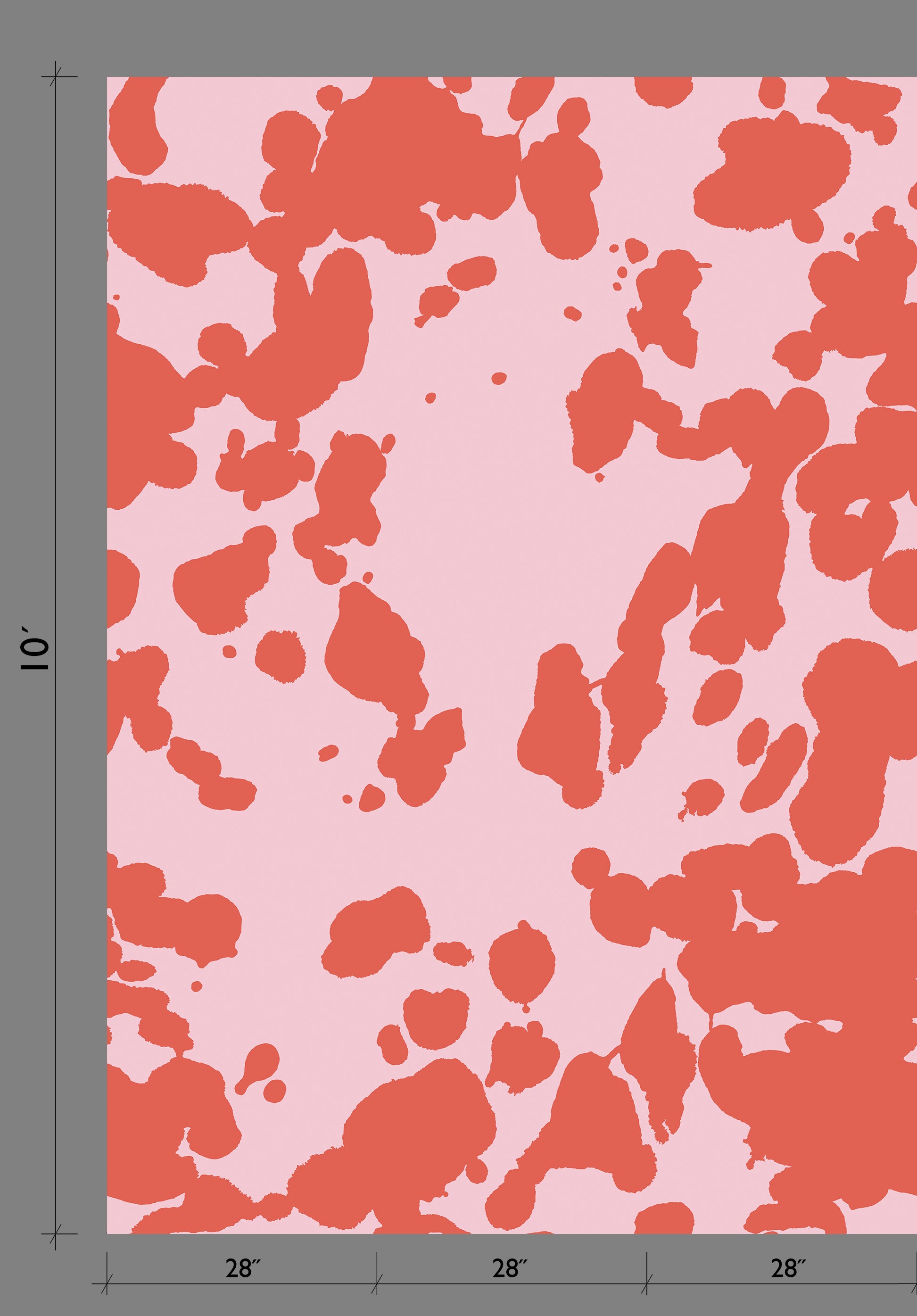 Bovine© Wallpaper in Hollyhock