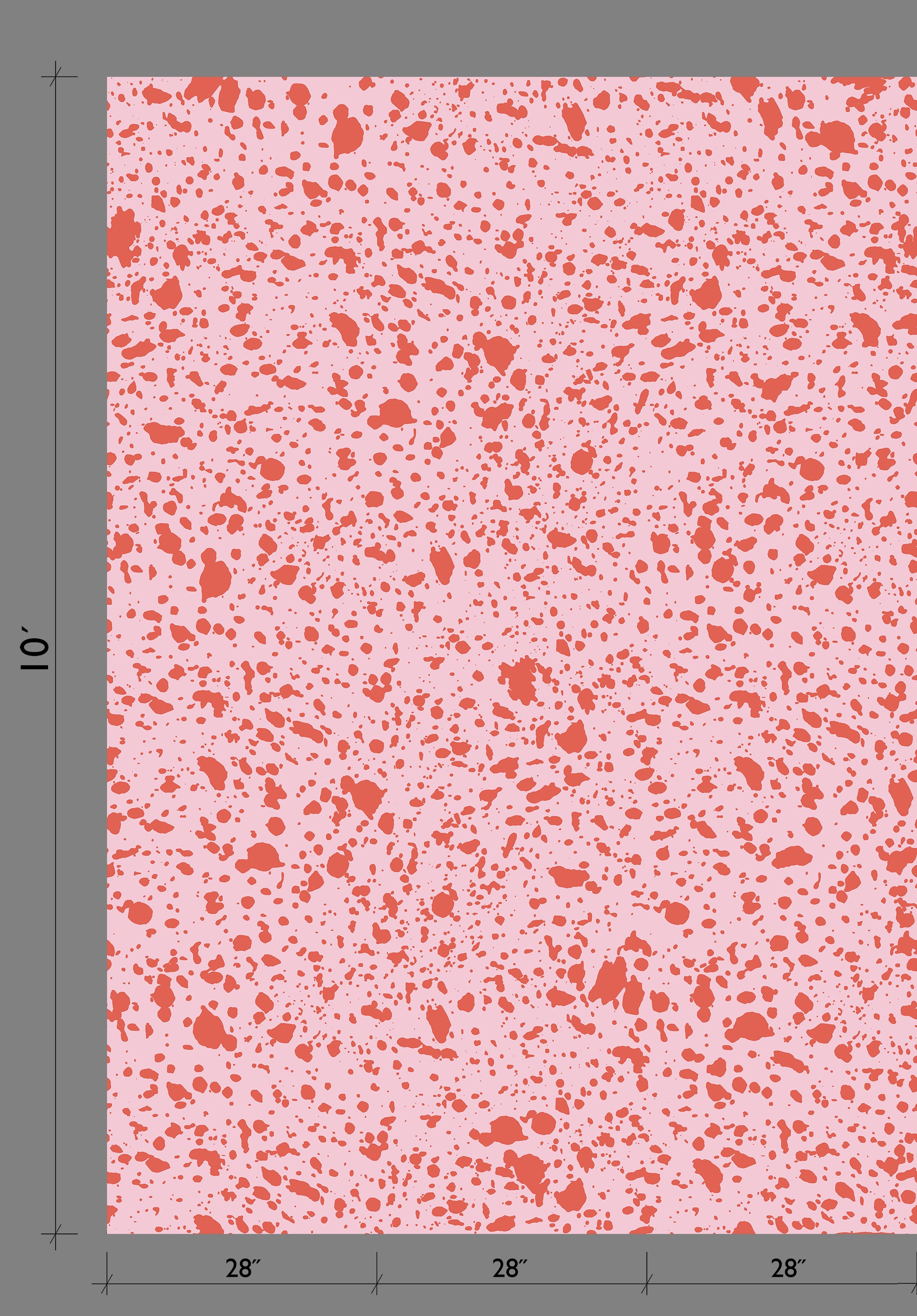 Appaloosa© Mural Wallpaper in Hollyhock