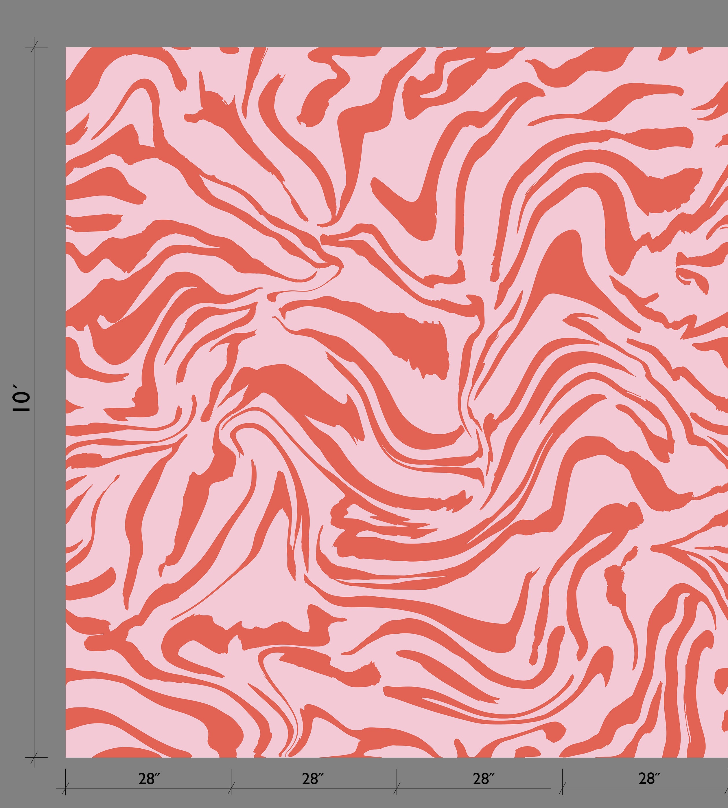 Primal© Mural Wallpaper in Hollyhock