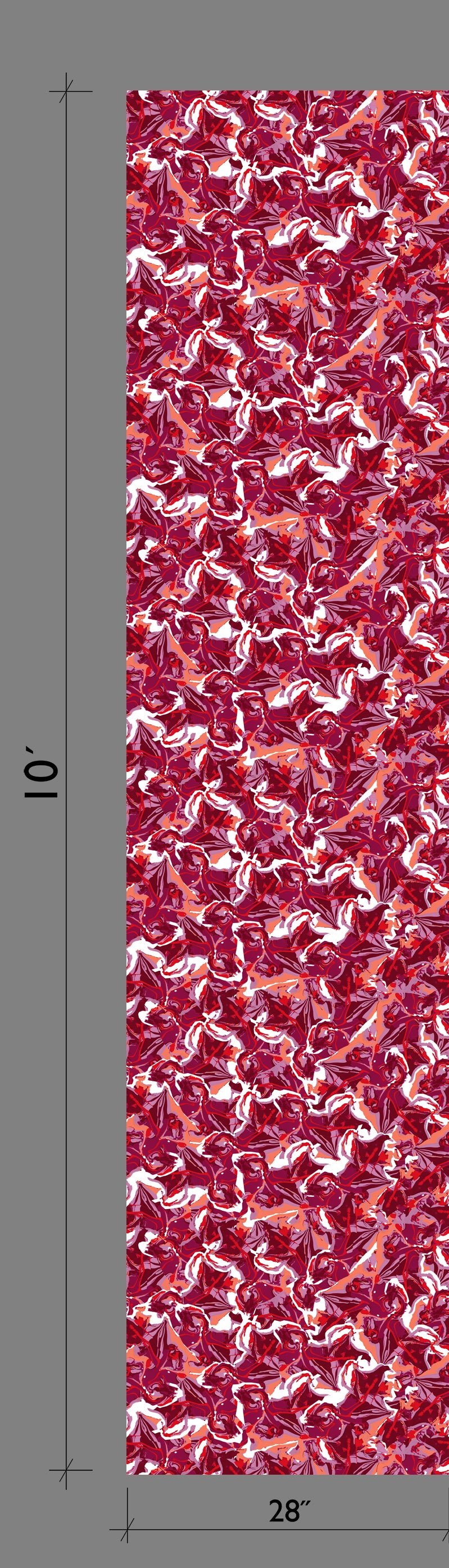 Iris© Wallpaper in Berry