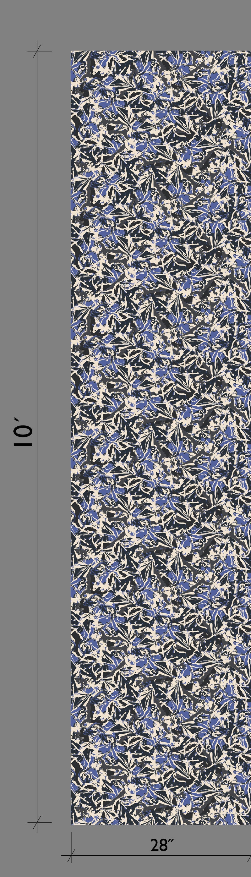 Iris© Wallpaper in Indigo