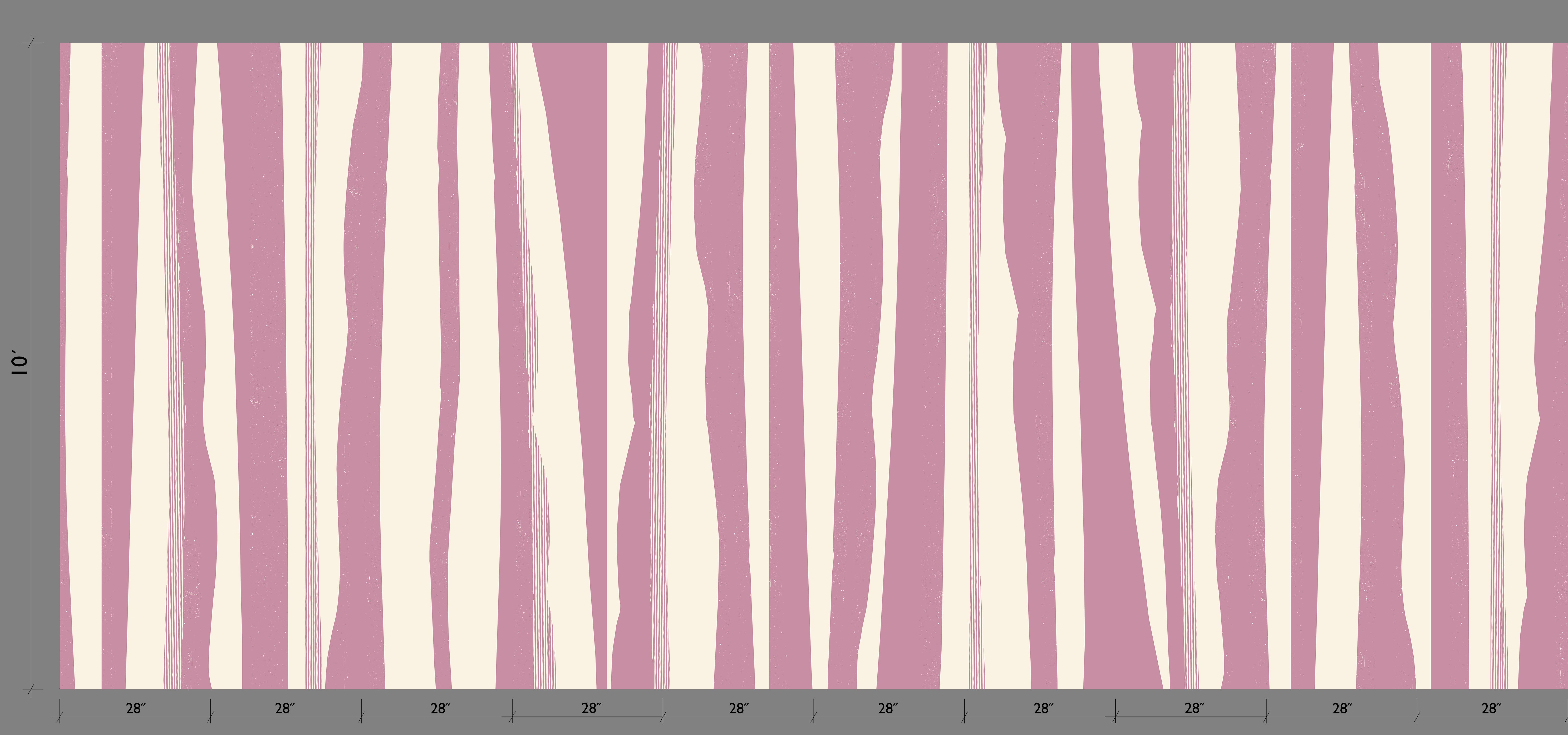 Longitude© Mural Wallpaper in Lilac