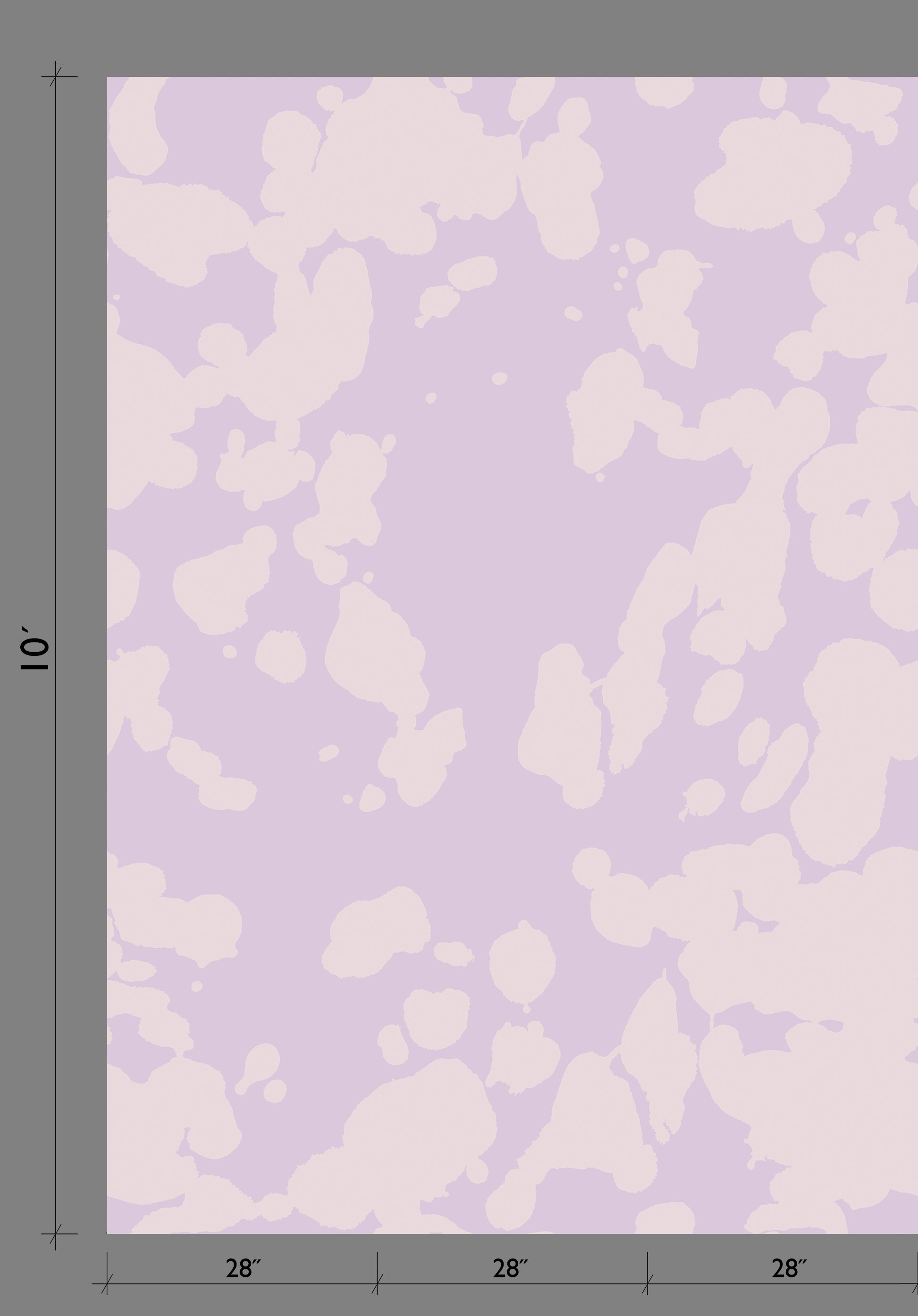 Bovine© Wallpaper in Lilac