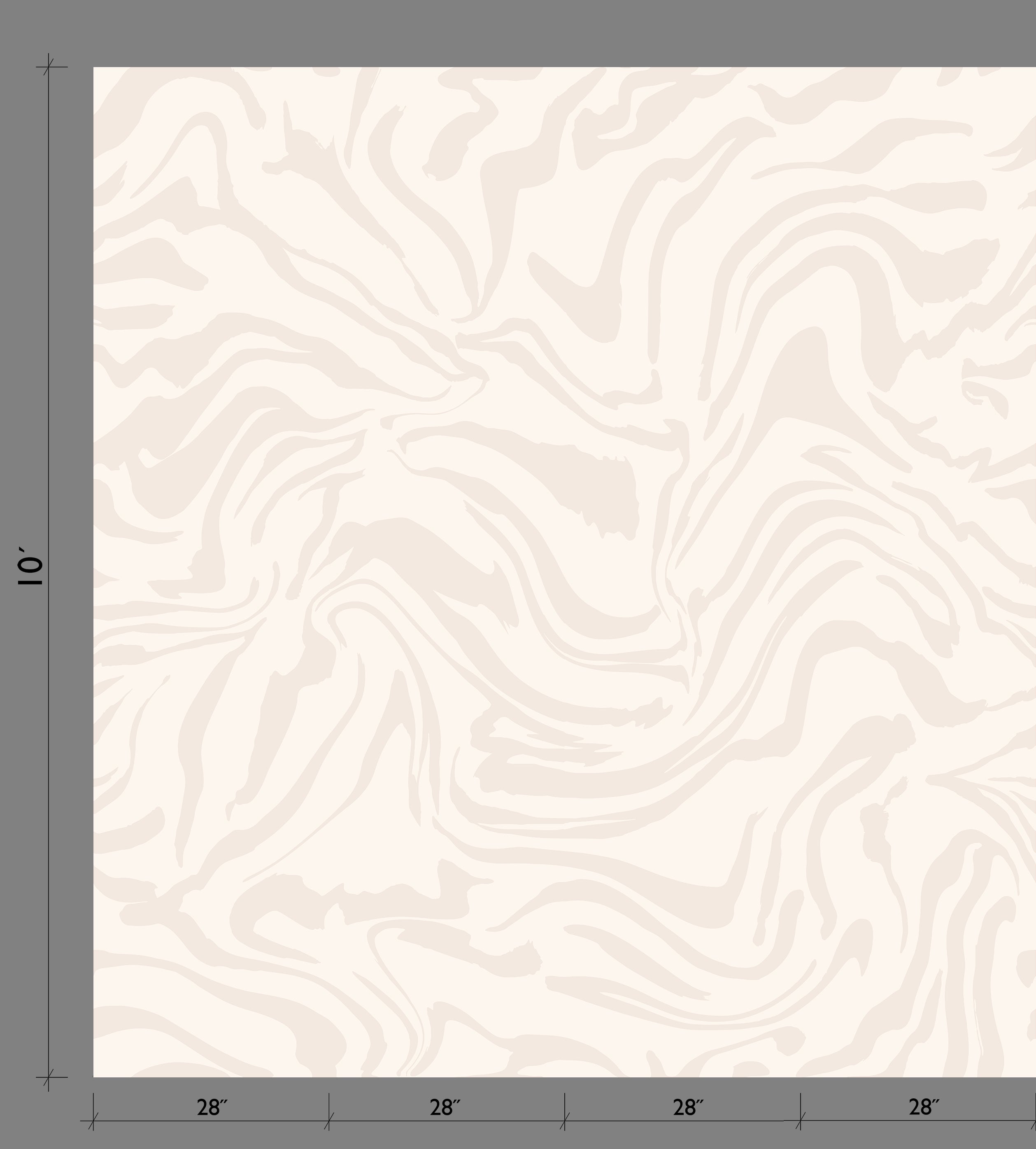 Primal© Mural Wallpaper in Milk