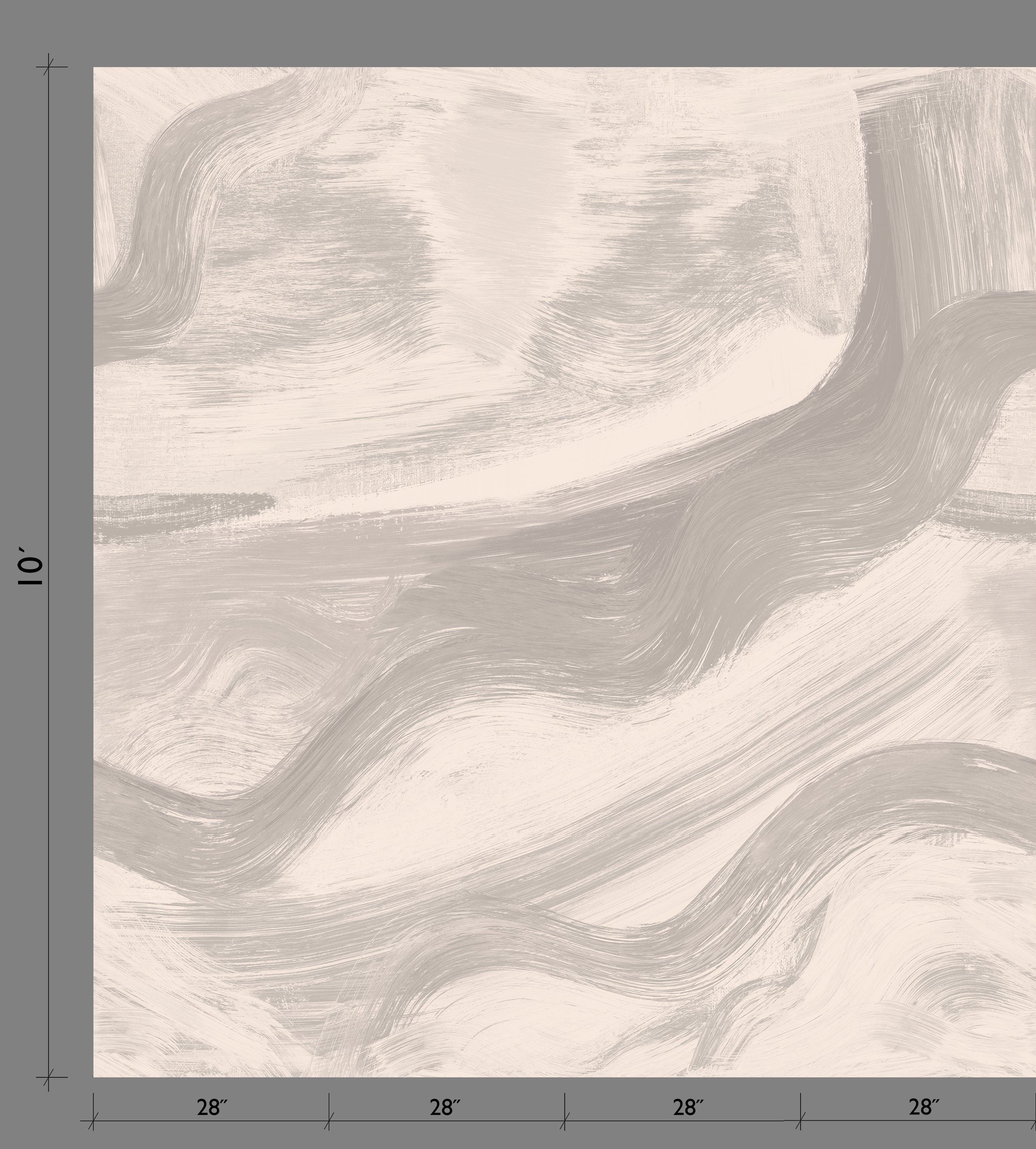 Modern Art© Mural Wallpaper in Grey