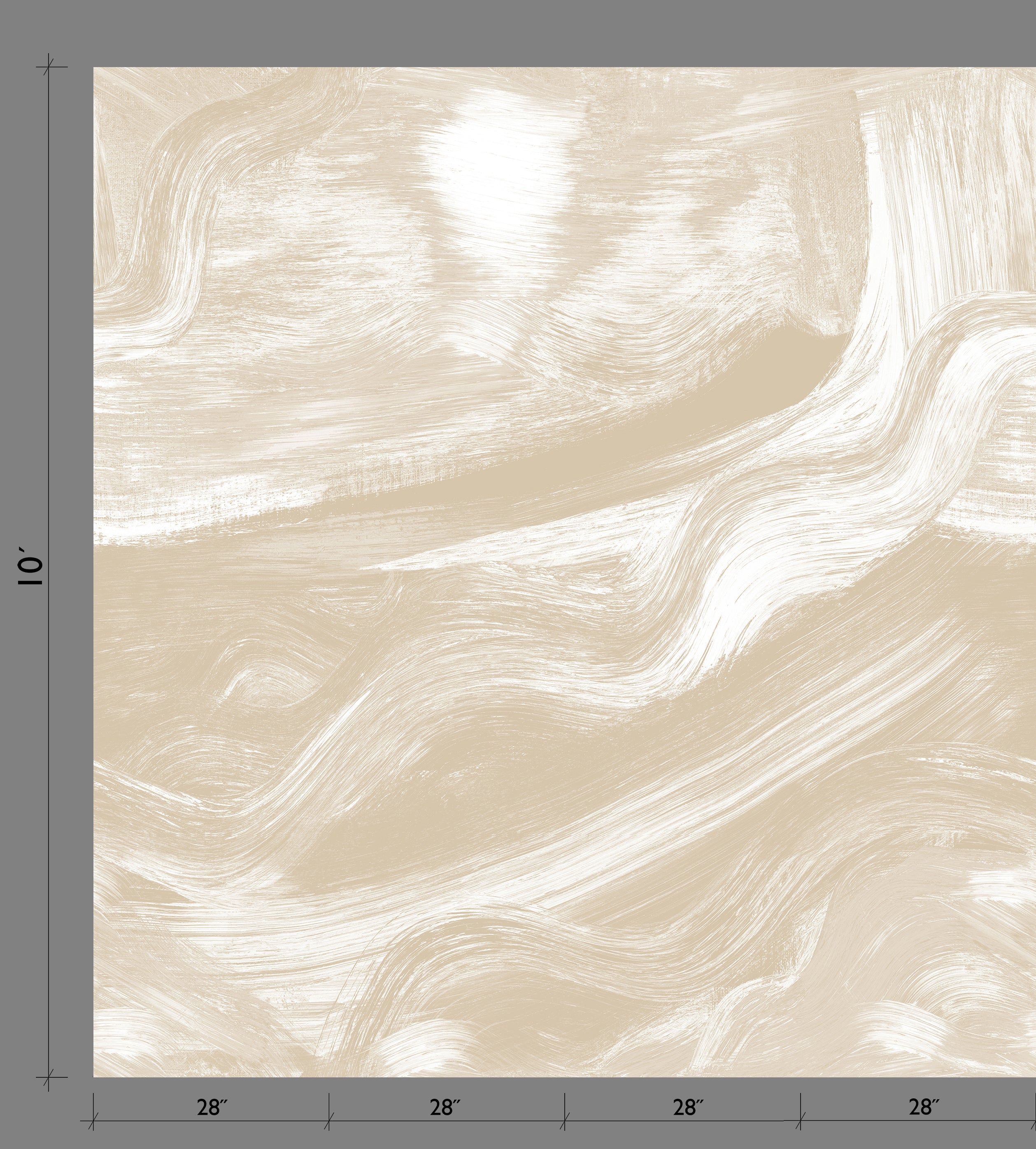 Modern Art© Mural Wallpaper in Nude