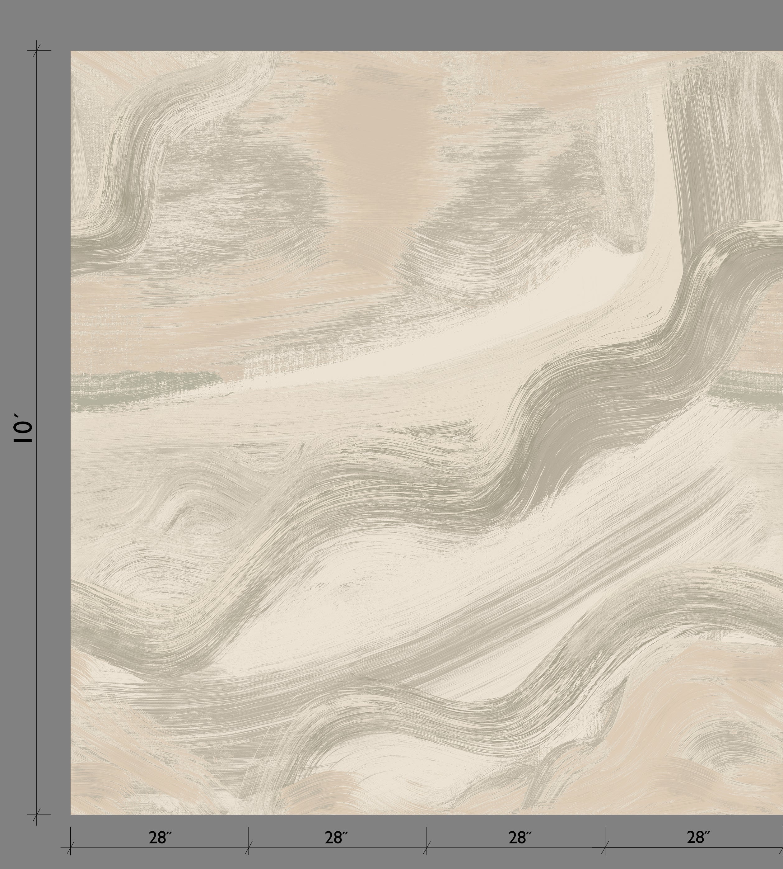 Modern Art© Mural Wallpaper in Sage